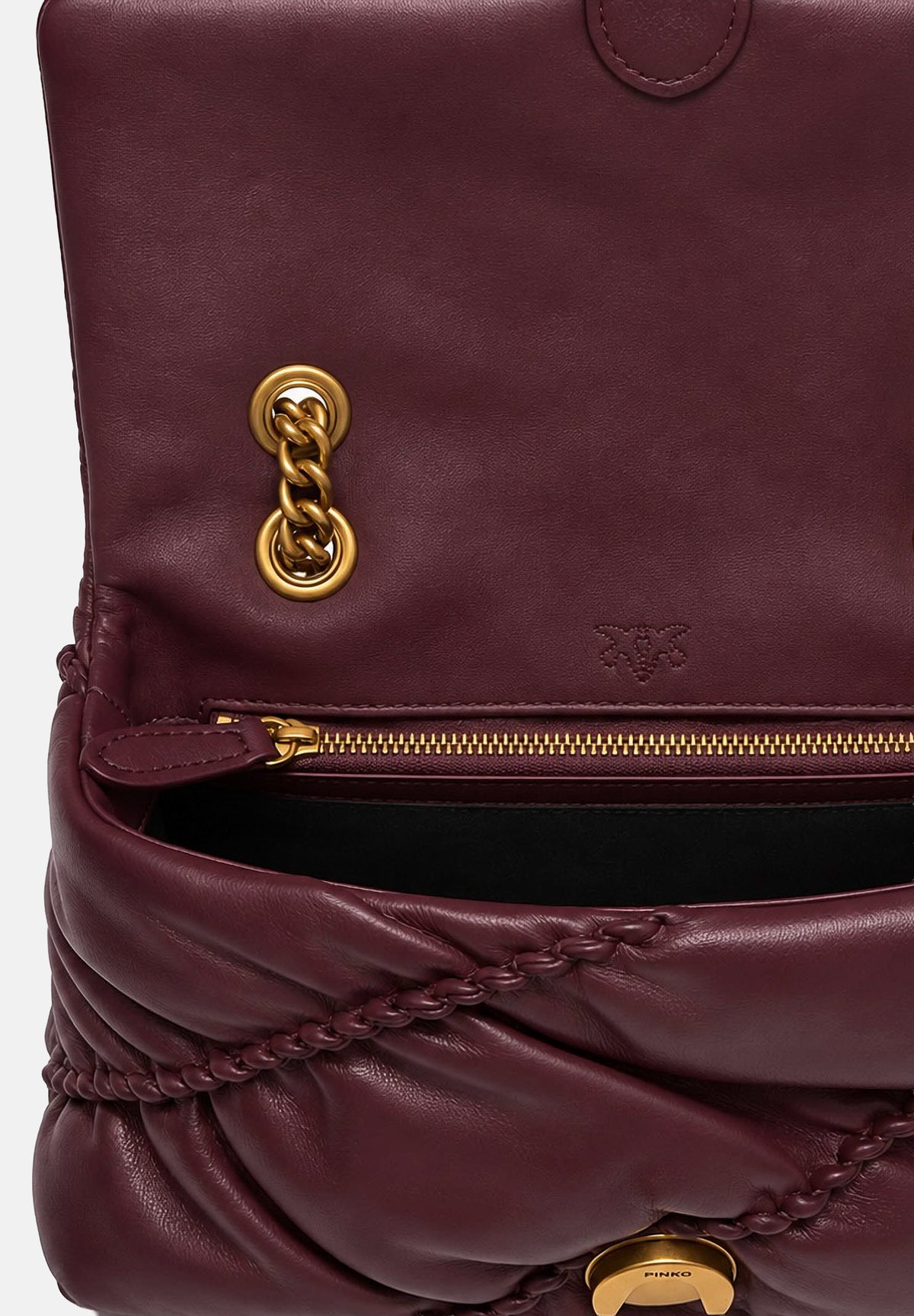 PINKO Borsa a tracolla LOVE BAG PUFF MINI ribes-intenso da donna con motivo trapuntato 107162A0F2 WW5Q PINKO