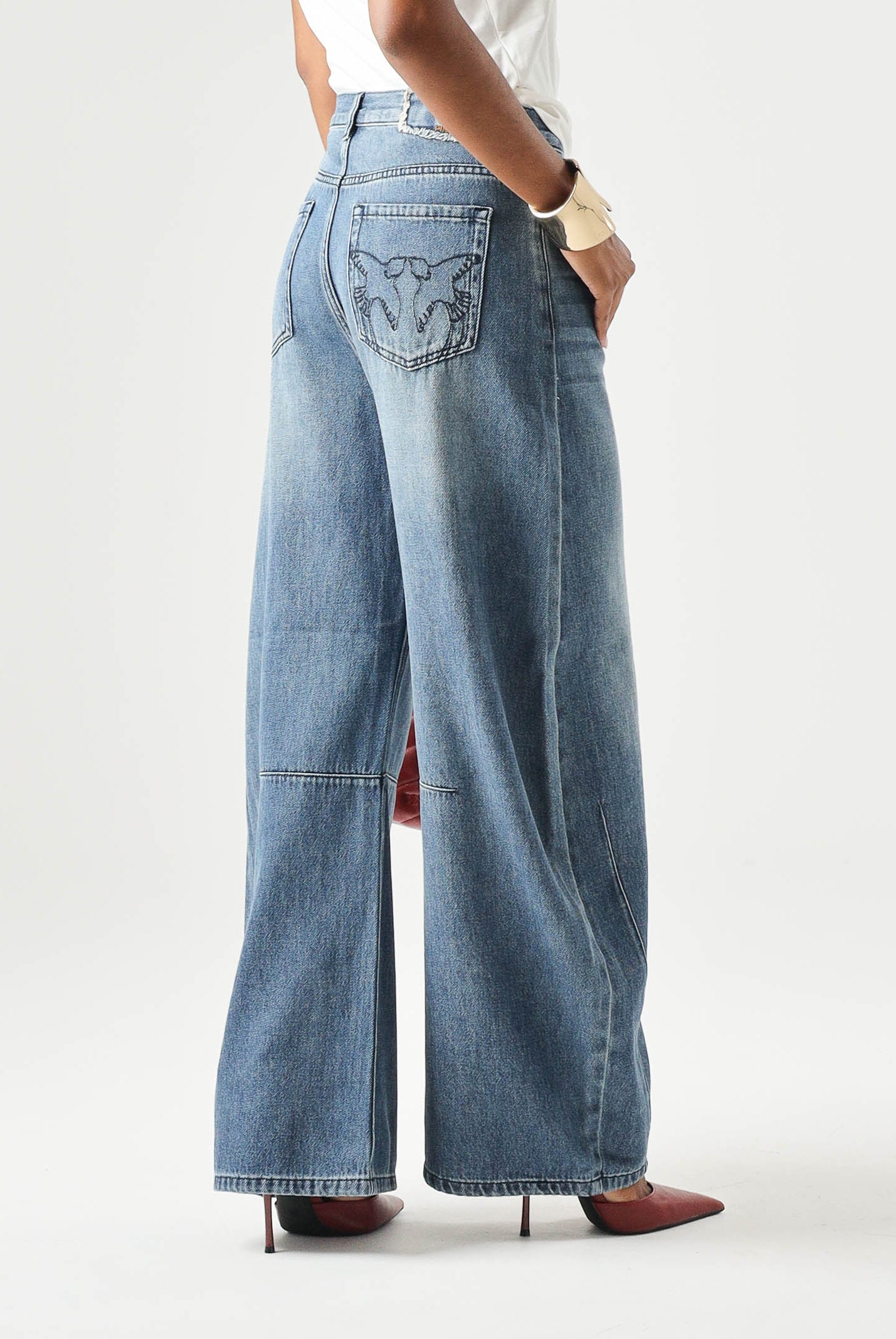PINKO Jeans EMMA EGG lavaggio Medio blu da donna 107196A3GL PJC PINKO