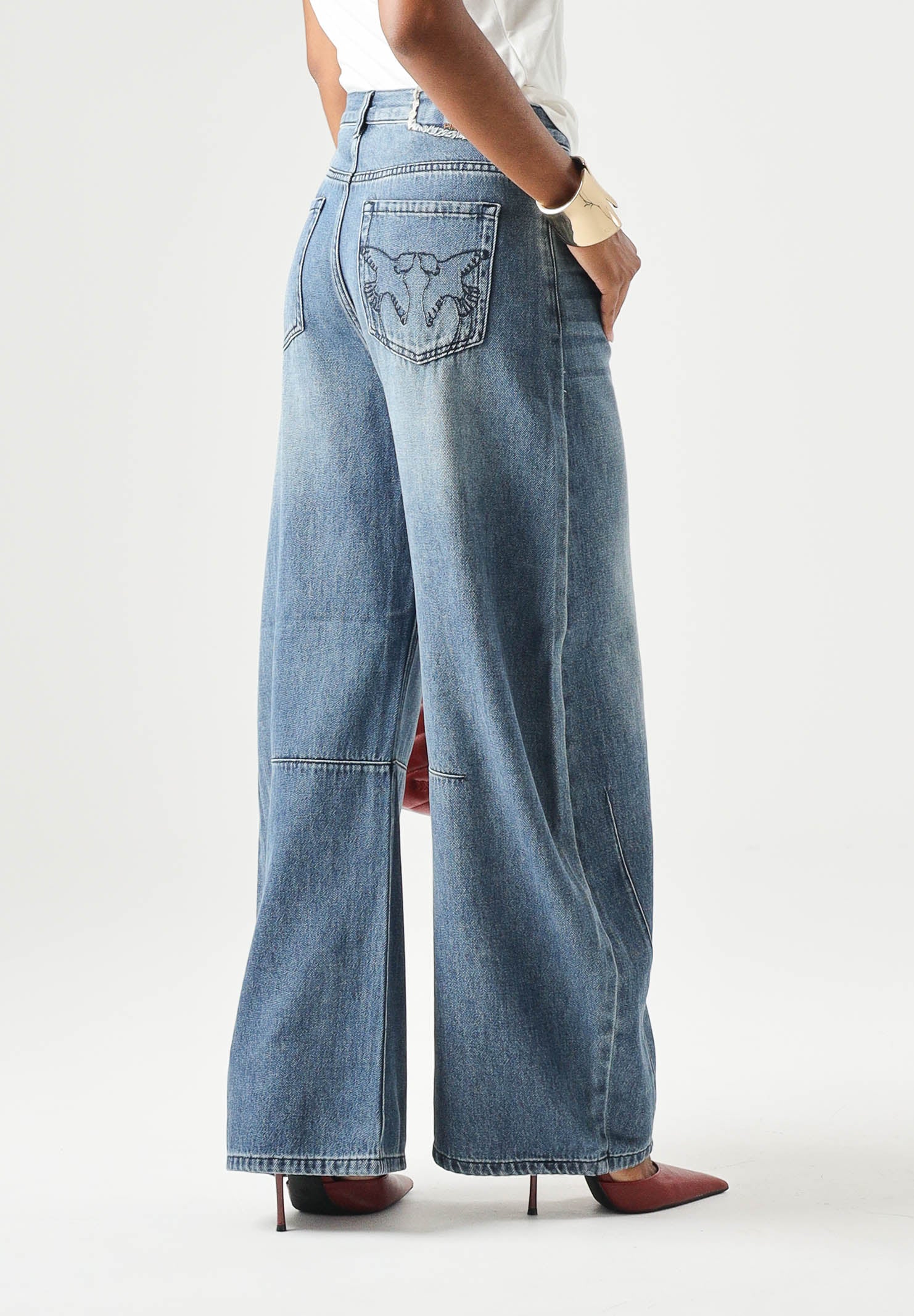 PINKO Jeans EMMA EGG lavaggio Medio blu da donna 107196A3GL PJC PINKO