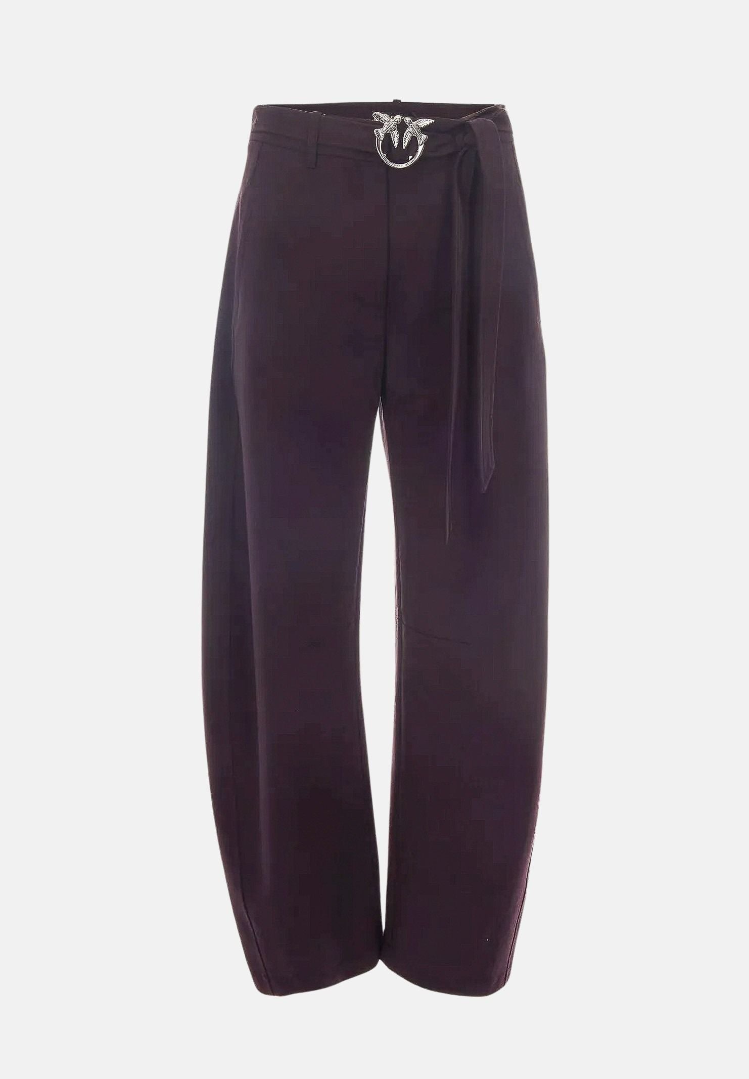 PINKO Pantaloni NEW LEXY CON CINTURA Bordeaux scuro da donna 107201A18E RR7 PINKO