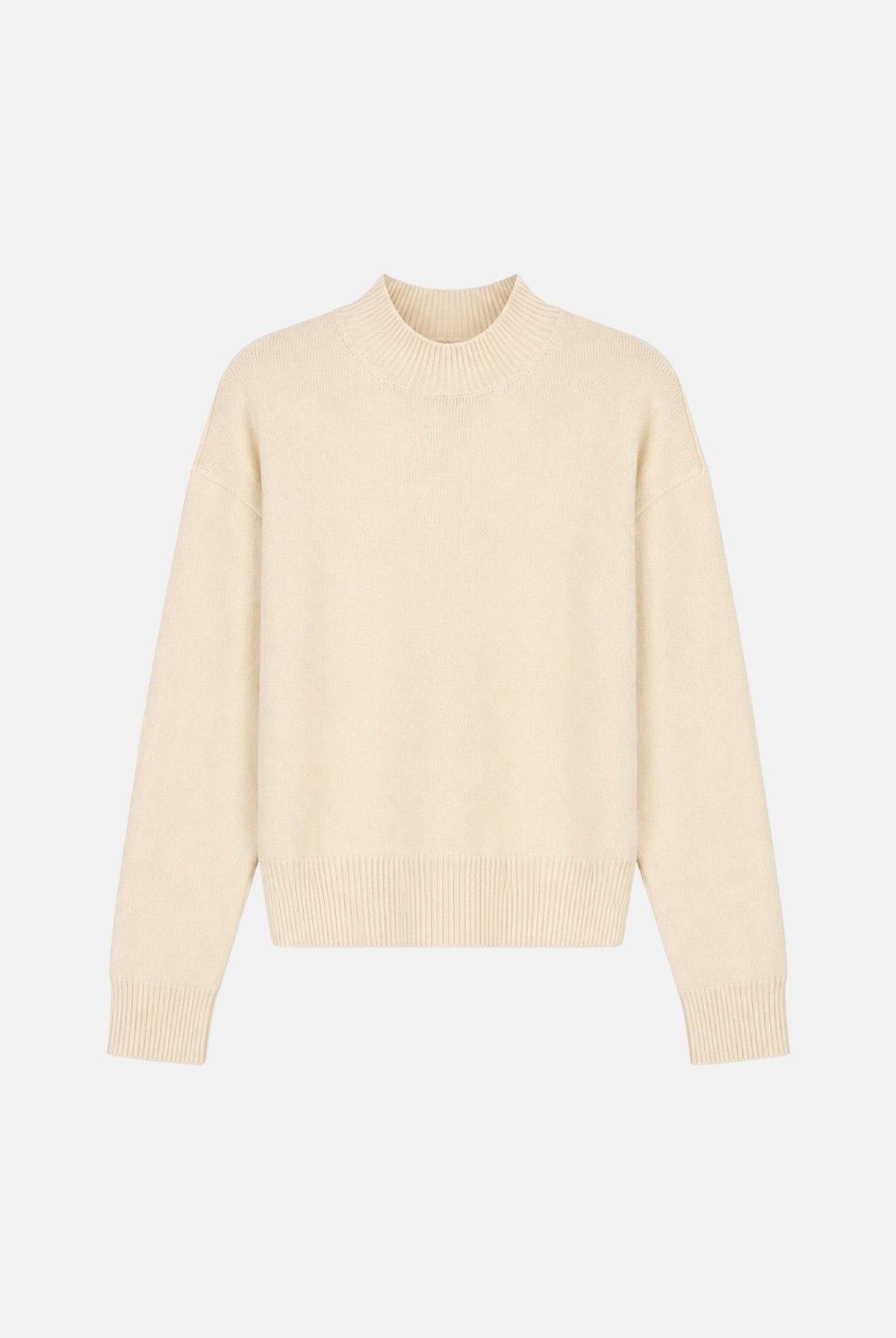 PINKO Maglione girocollo SPARTA SWEATER rugiada gelata-beige da donna con lavorazione essenziale 107205A3G1 C15 PINKO