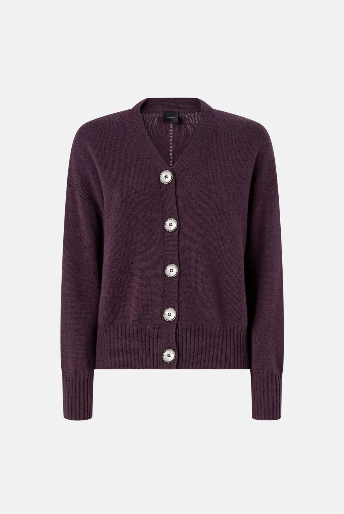PINKO Cardigan VIENNA prugna da donna con bottoncini 107212A3G1 W63 PINKO
