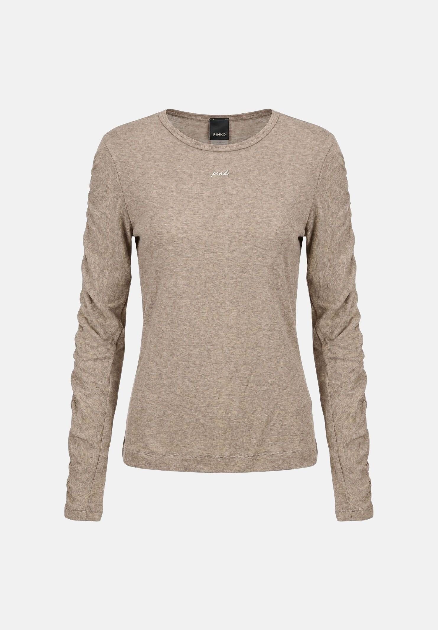 PINKO Maglia MUSCARI girocollo beige, da donna 107317A3H0 D23 PINKO