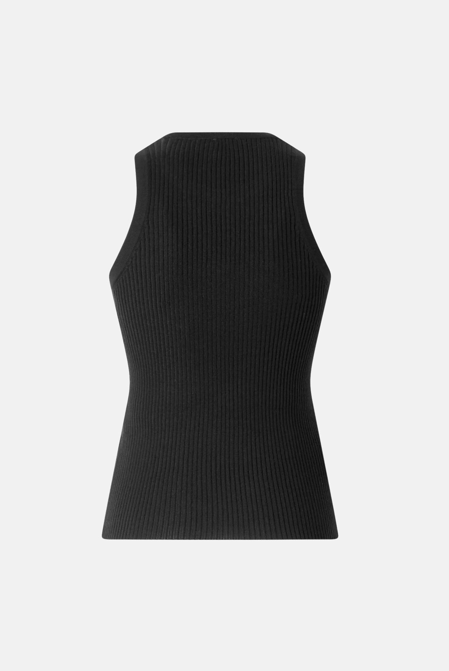 PINKO Top smanicato NEWCASTLE nero Limousine da donna con logo Love bird. 107321A18M Z99 PINKO