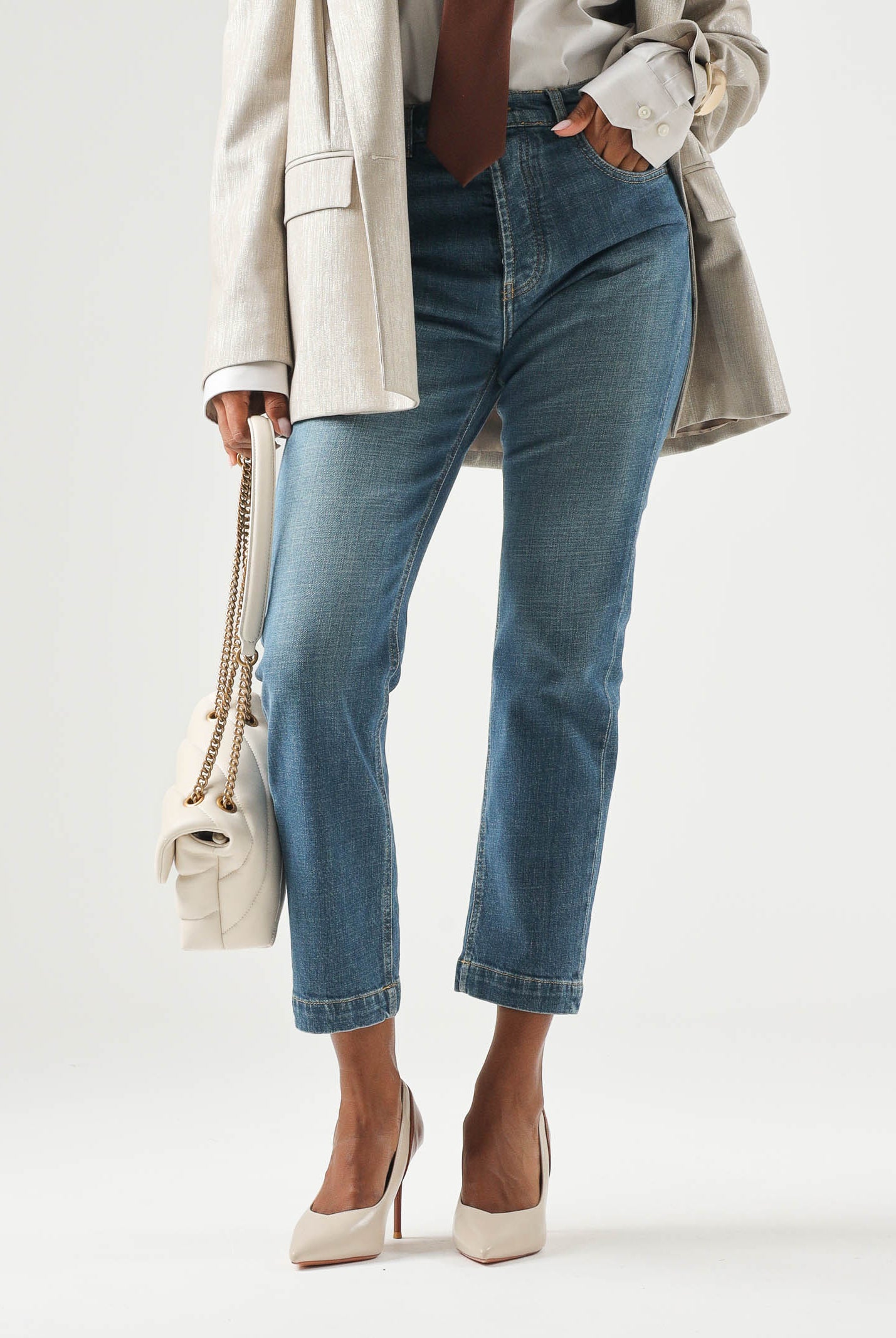 PINKO Jeans SUE Lavaggio Medio blu da donna con effetto sfumato 107385A3KA PJD PINKO