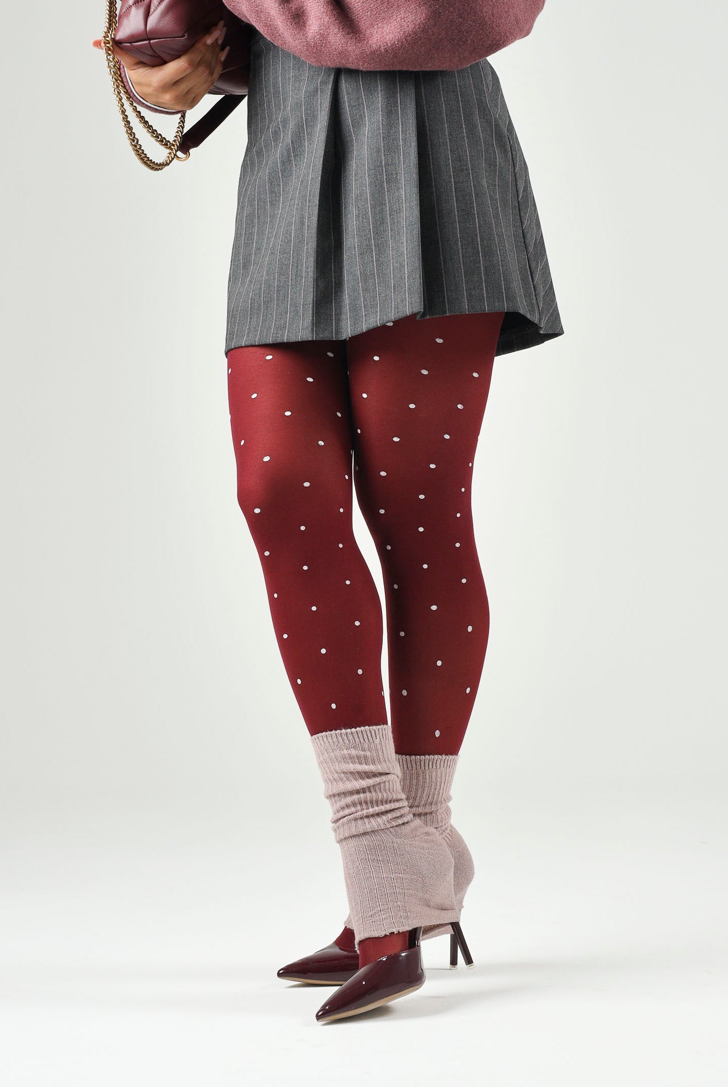 PINKO Gonna GIUNCO SKIRT Multicolor Grey-Pink, grigio e rosa, donna. 107416A3FF IN4 PINKO