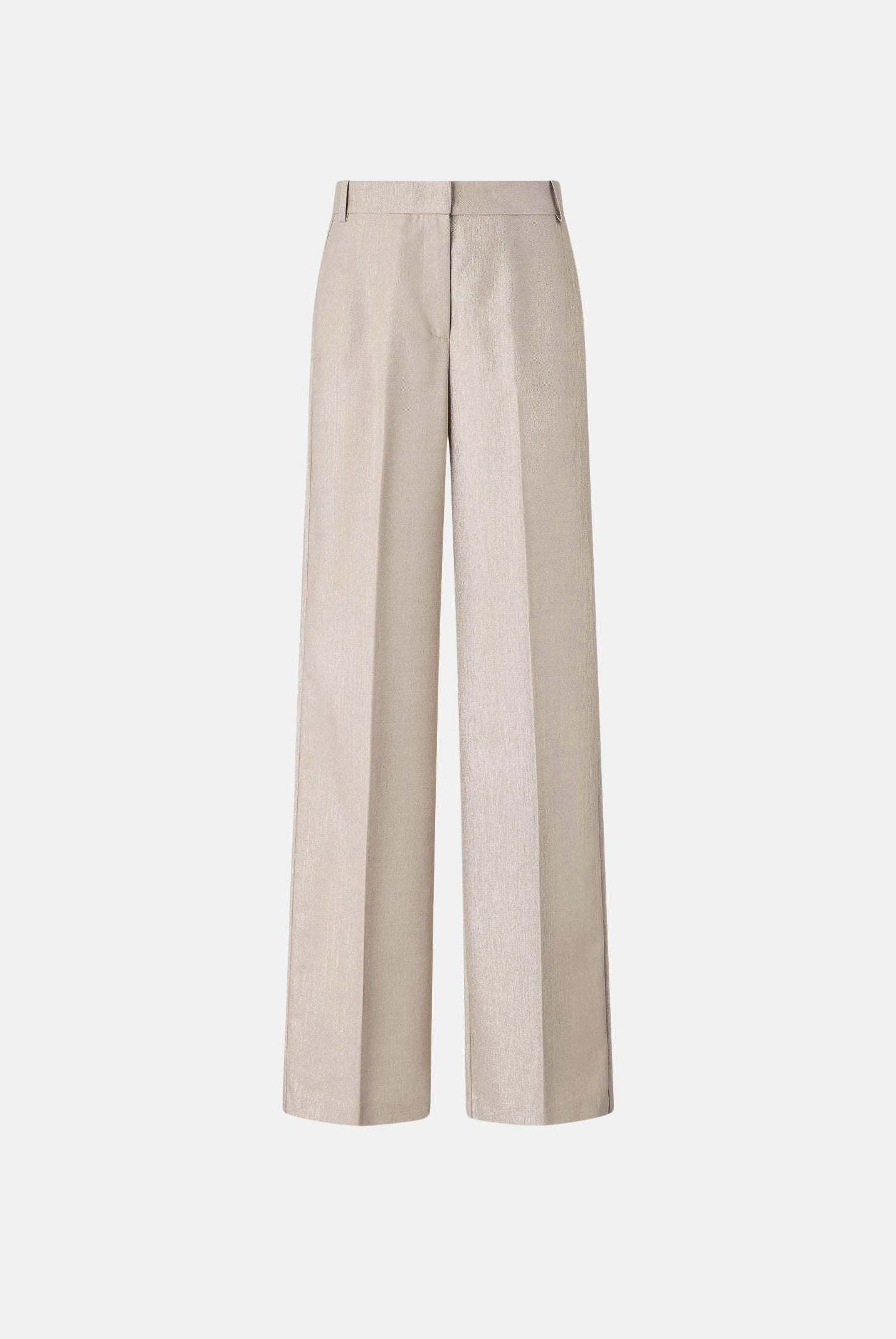 PINKO Pantaloni palazzo METAL WOOL Multi Beige-Oro da donna. 107422A3G4 CH3 PINKO