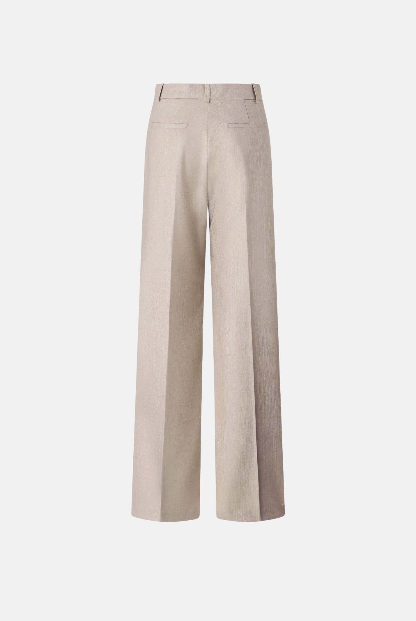 PINKO Pantaloni palazzo METAL WOOL Multi Beige-Oro da donna. 107422A3G4 CH3 PINKO