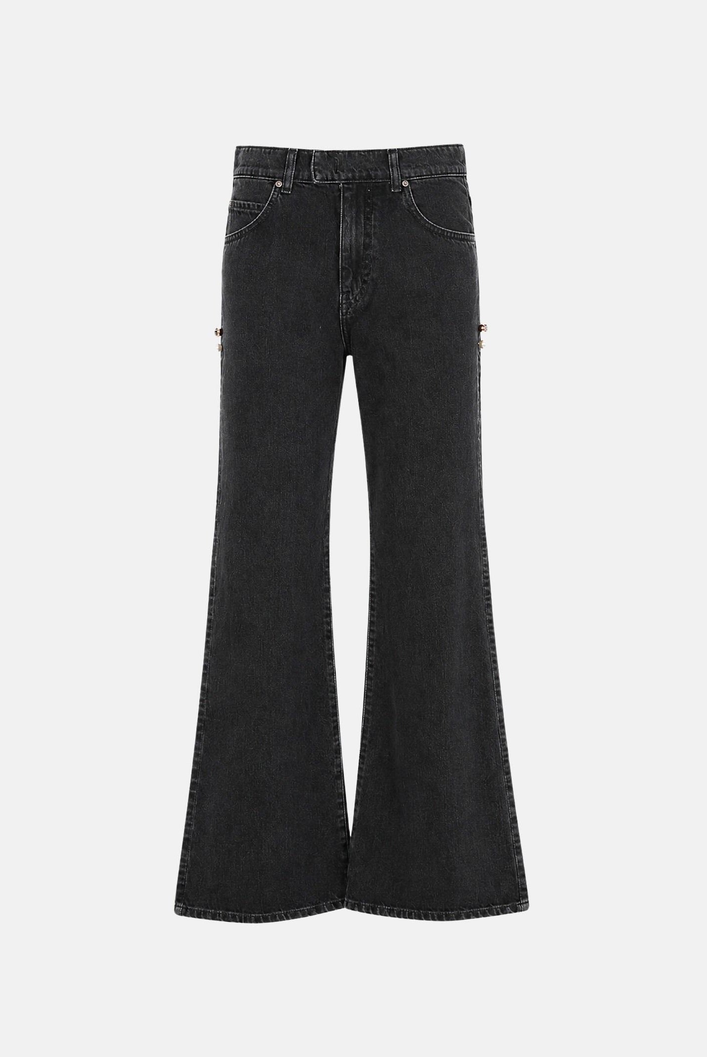 PINKO Jeans WANDA wide leg nero-limousine da donna. 107499A3KM Z99 PINKO
