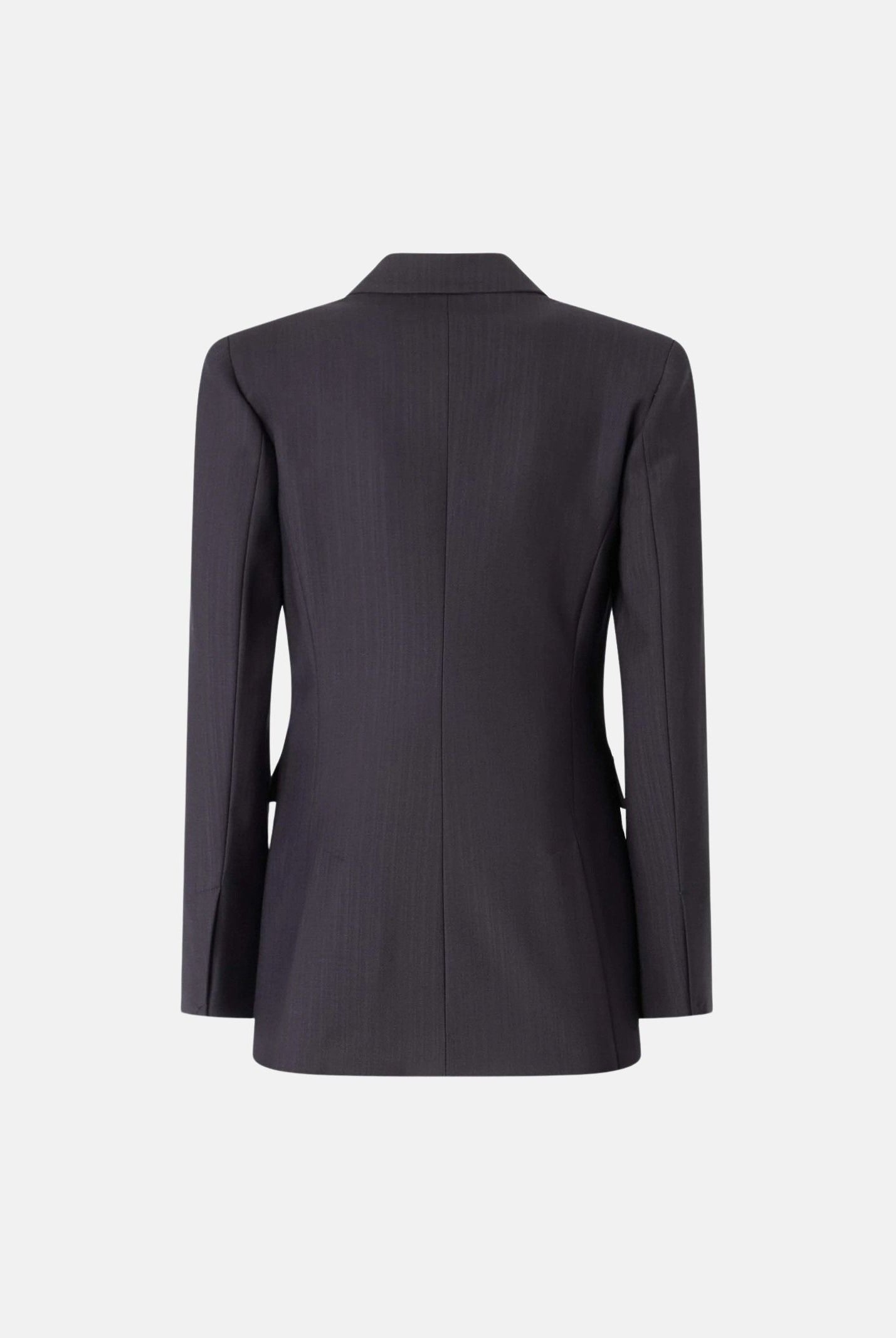 PINKO NEW AMALFI giacca slim doppiopetto in misto lana blu marino cupo blu da donna. 107513A3IF G03 PINKO