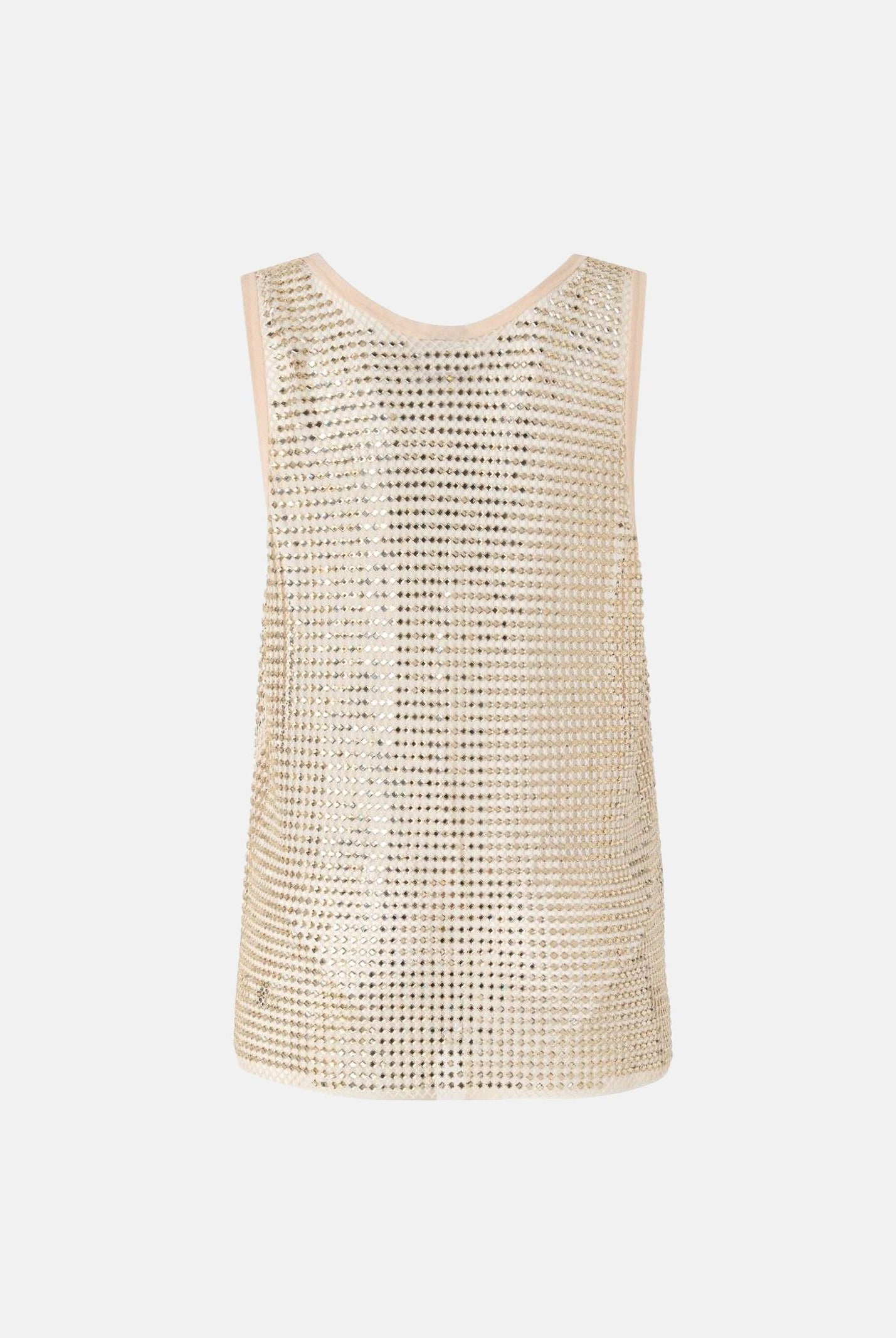 PINKO Top DYANE Crochet Oro Metallico da donna con lavorazione traforata 107518A3IH H78 PINKO