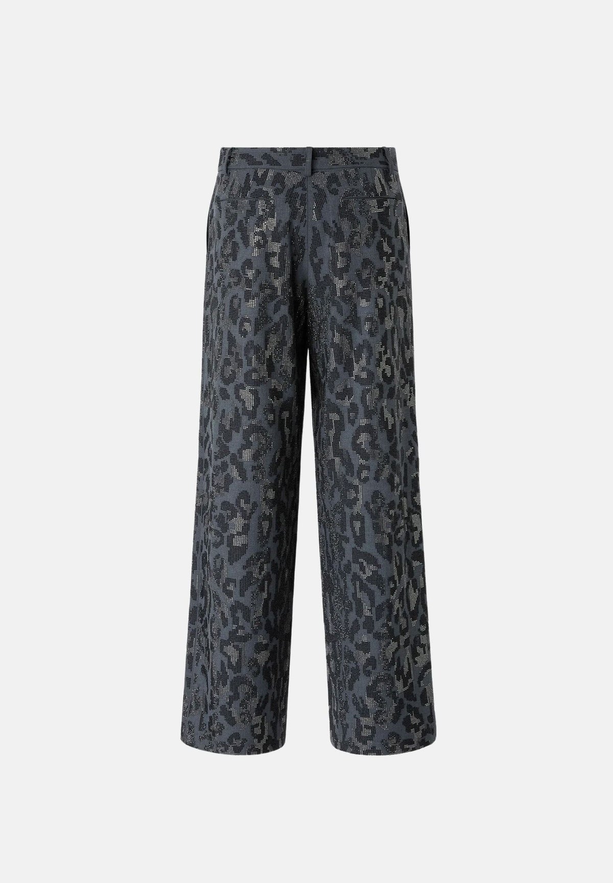 PINKO Pantaloni JEEP grey dark, grigio scuro da donna con stampa animalier 107520A3GO I90 PINKO