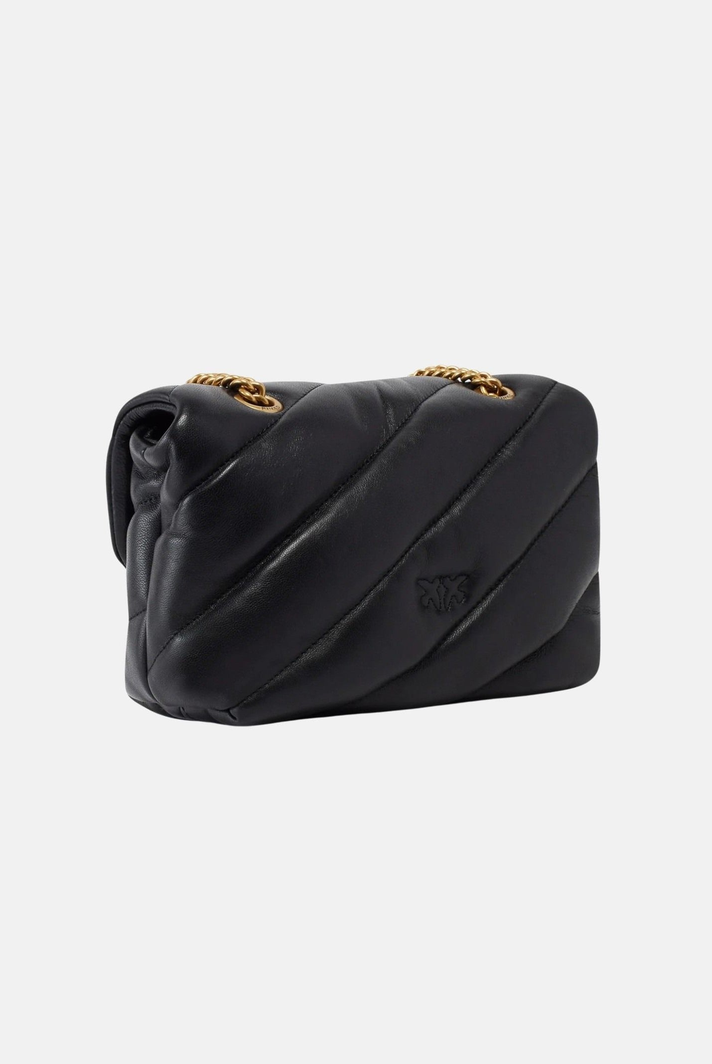 PINKO Borsa LOVE PUFF MINI BAG Nero-Antique Gold, nero con dettagli in oro, da donna 107617A0F2 Z99Q PINKO