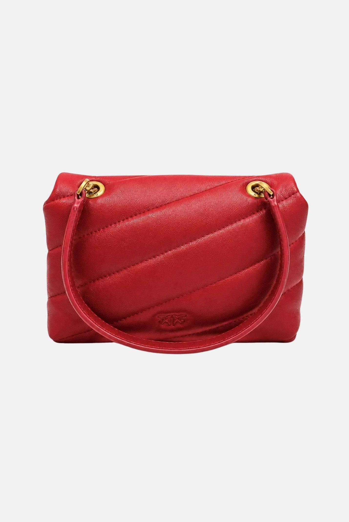 PINKO Borsa mini a tracolla LOVE PUFF BABY SMALL Rosso Rio-Antique da donna con lavorazione trapuntata. 107618A0F2 R59Q PINKO