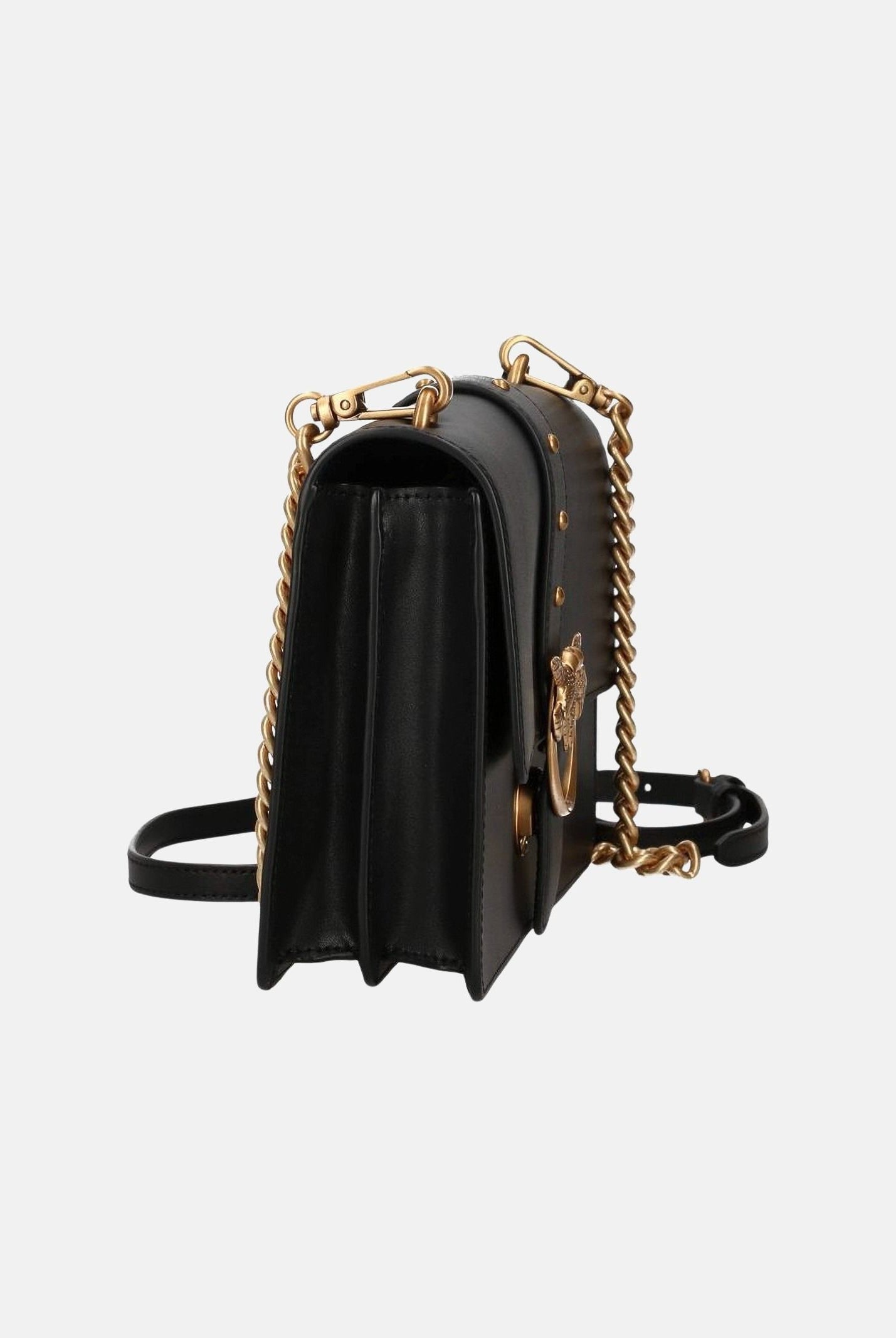 PINKO Borsa LOVE ONE CLASSIC nero antique gold da donna 107621A0F1 Z99Q PINKO