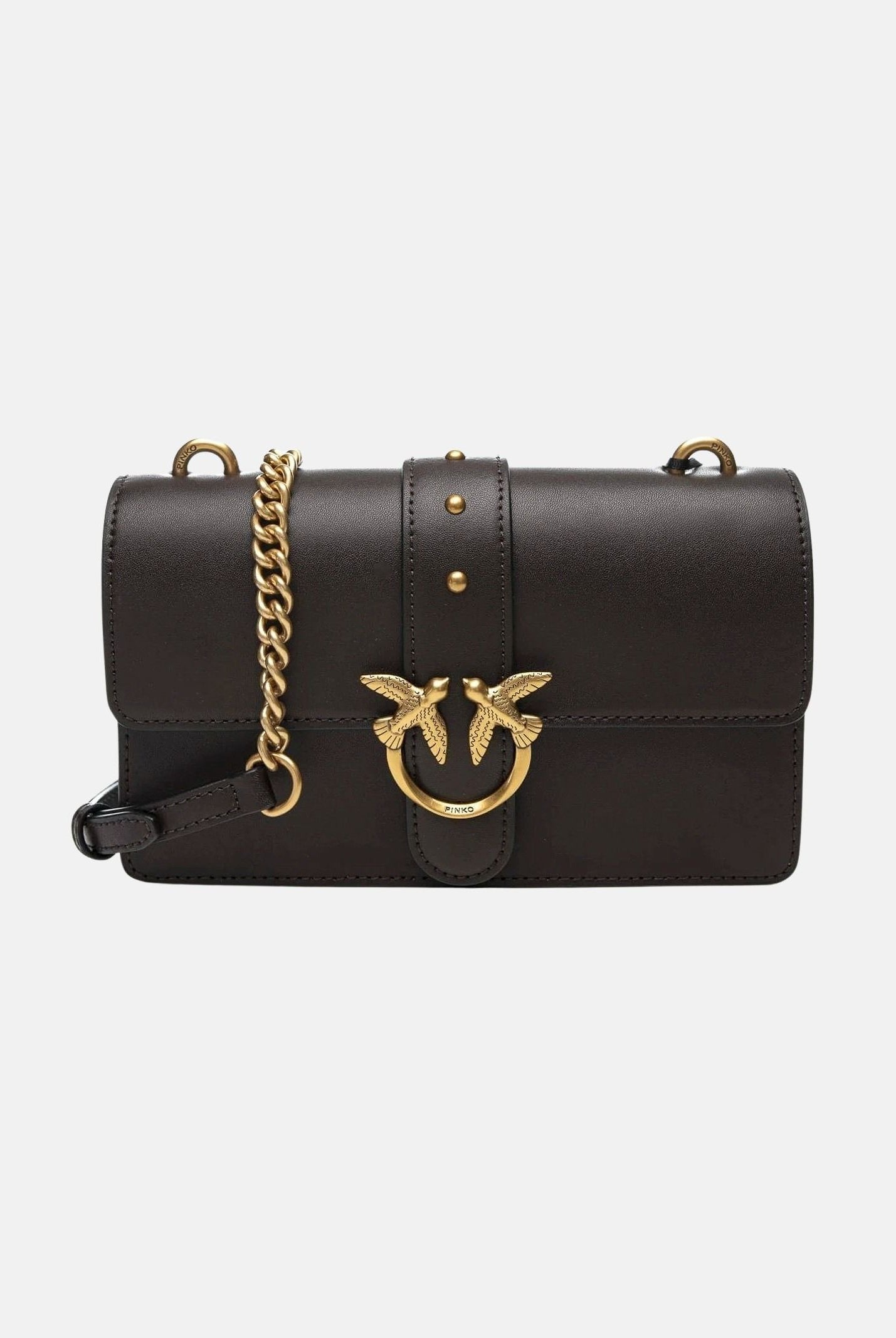 PINKO Borsa con tracolla LOVE ONE MINI marrone marasca da donna 107622A0F1 M12Q PINKO