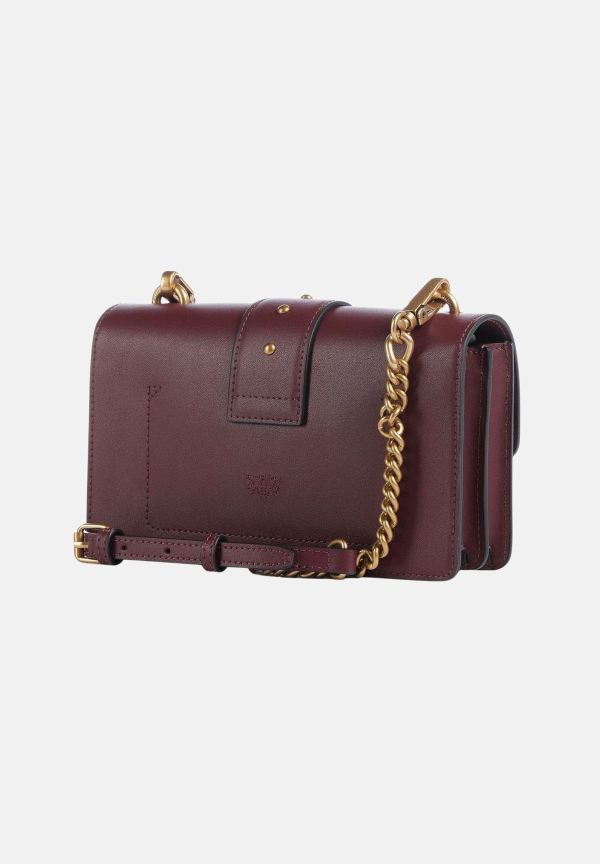 PINKO Borsa con tracolla LOVE ONE MINI Ribes intenso rosso da donna con finitura liscia 107622A0F1 WW5Q PINKO
