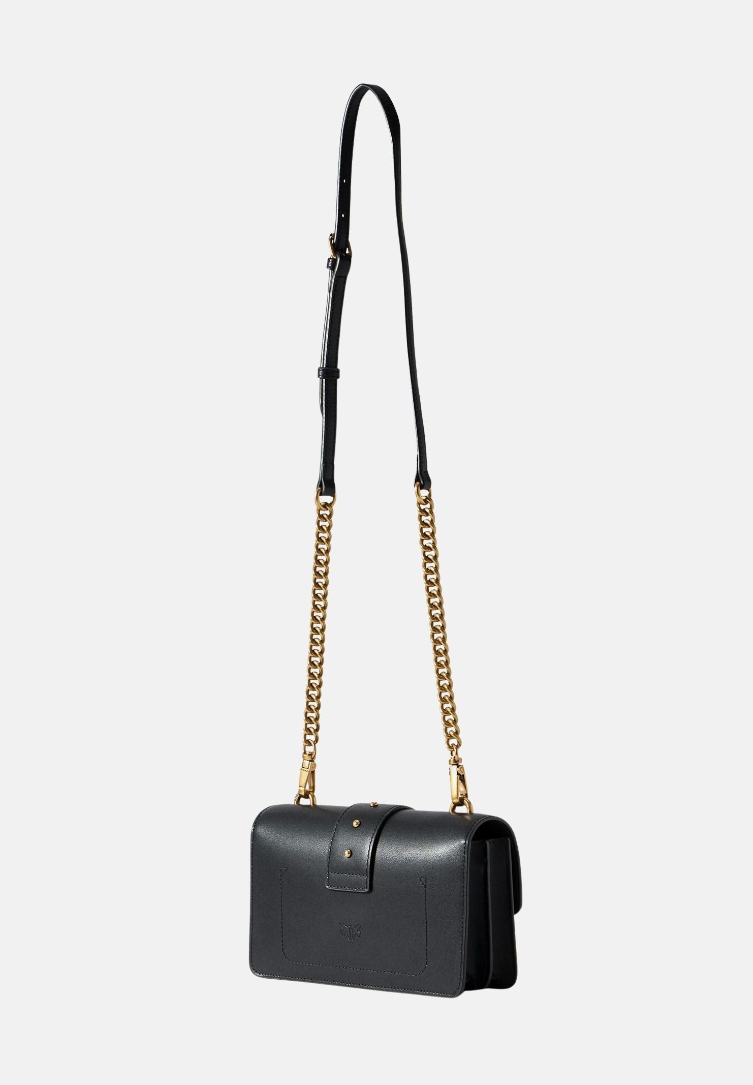 PINKO Borsa LOVE ONE MINI DC Black nero da donna con fibbia Love Birds 107622A0F1 Z99Q PINKO