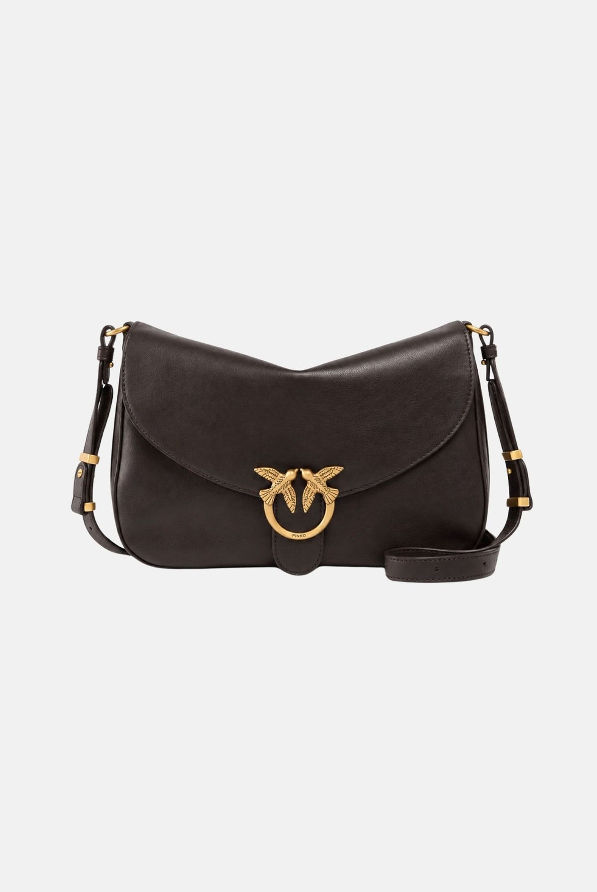 PINKO Borsa a spalla LOVE BIRDS marrone caffè-testa di moro da donna 107655A3LO L64Q PINKO