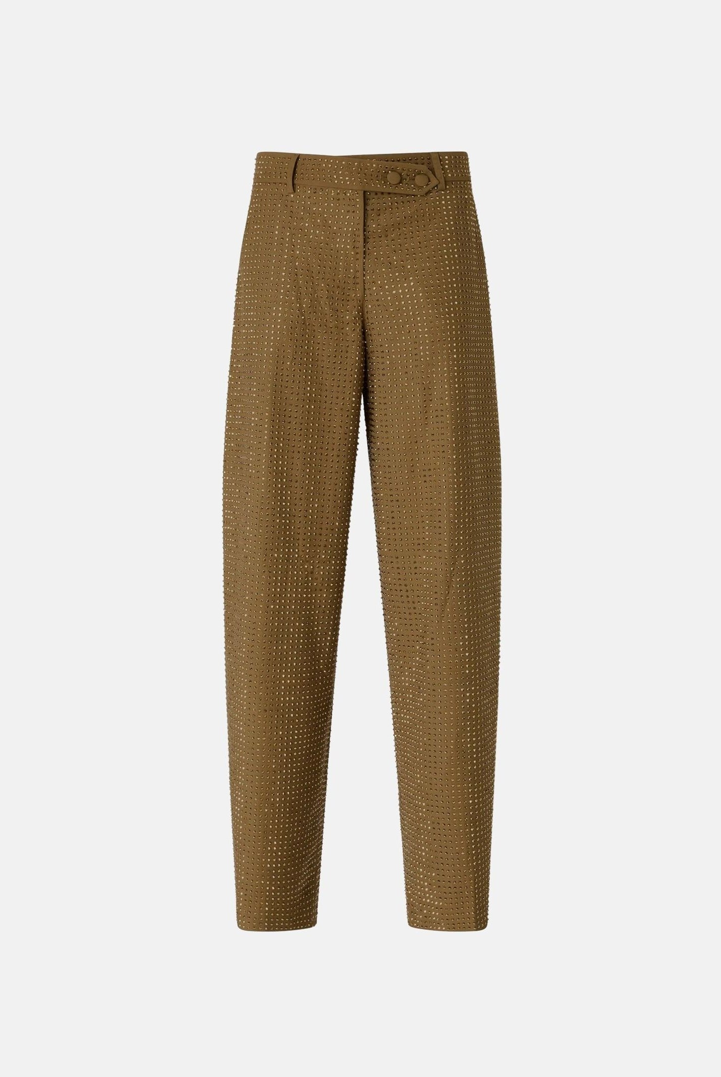 PINKO Pantaloni SOLOPACA PANTS Noce Cinereo, marrone da donna con linea barrel 107667A3M0 V67 PINKO