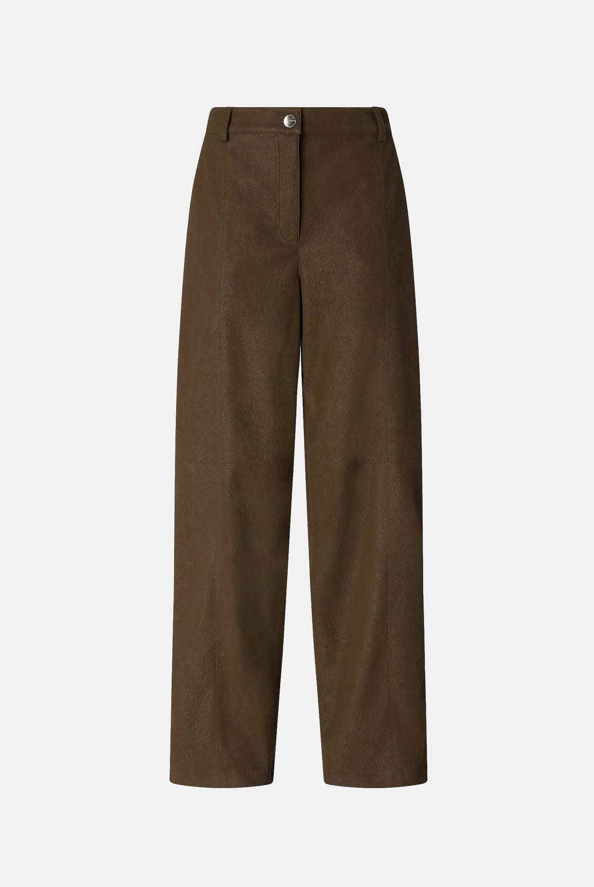 PINKO Pantalone BAROLO verde faggiano per donna con tasche e chiusura frontale con bottone. 107710A3MD X51 PINKO