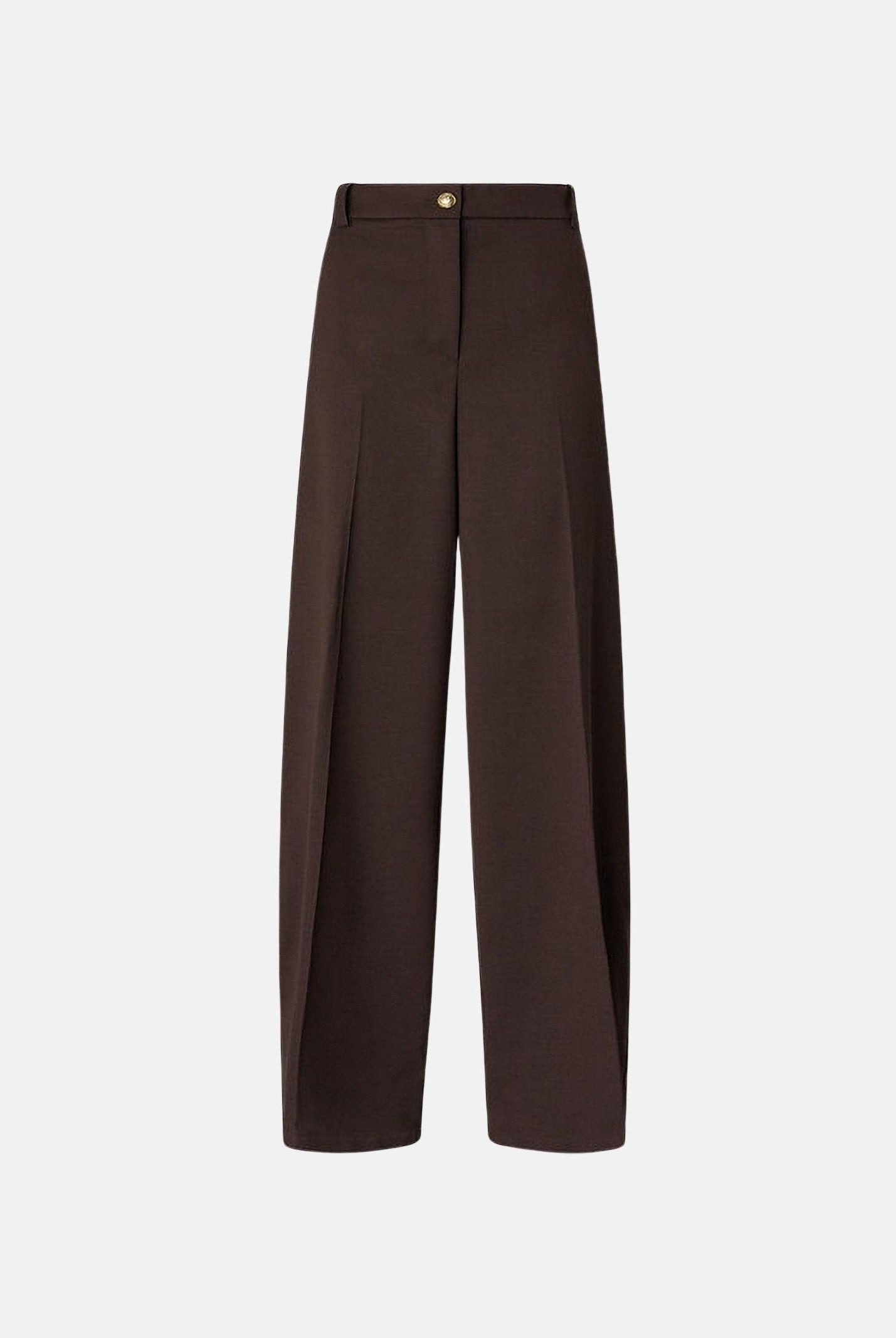 PINKO pantaloni BALBINO Marrone Oltre da donna con gamba ampia. 107712A3MS M04 PINKO