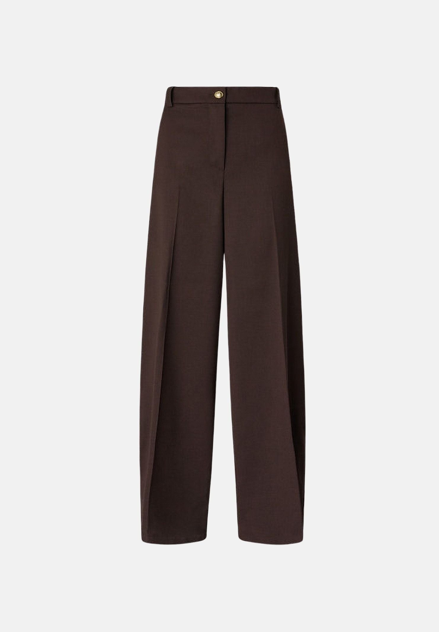 PINKO pantaloni BALBINO Marrone Oltre da donna con gamba ampia. 107712A3MS M04 PINKO