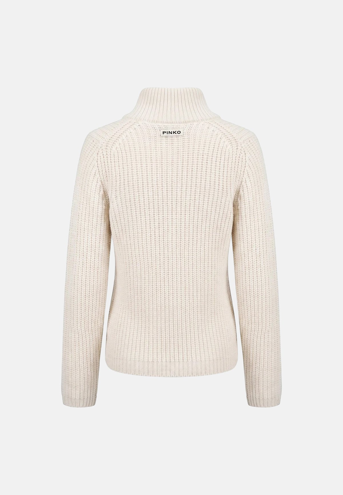 PINKO Cardigan PISPIGLIO bianco purezza per donna con bottoni metallici e taschini frontali 107802A3OH Z06 PINKO