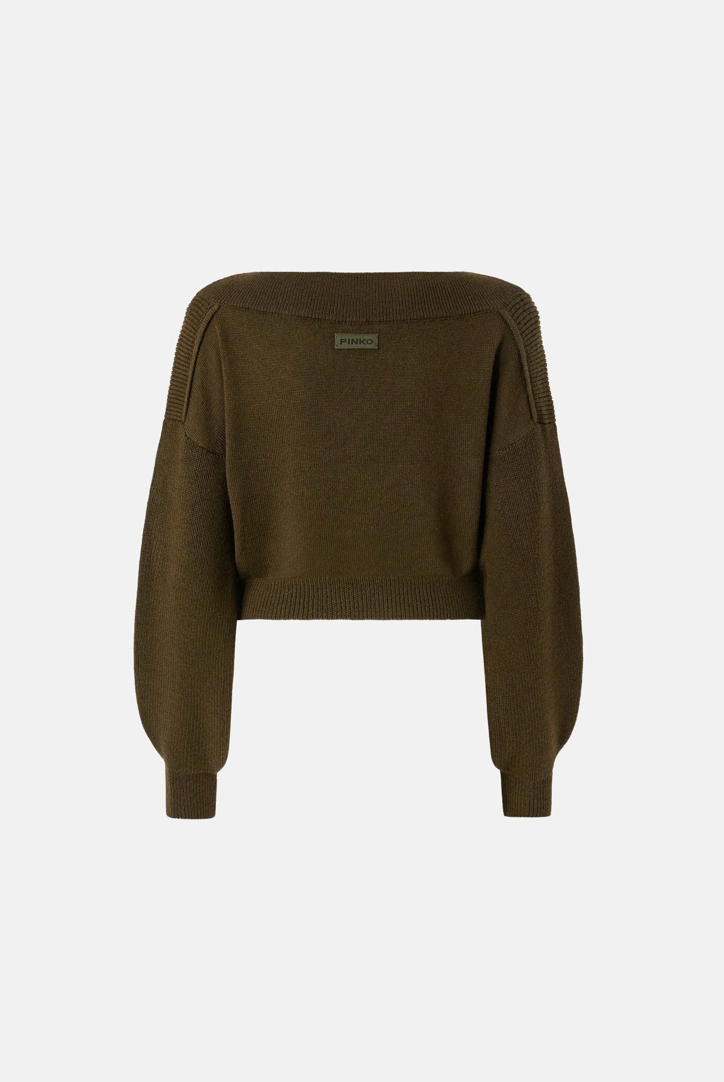 PINKO Maglia RINGHIO PULL verde militare, verde, donna. 107874A3P4 X18 PINKO