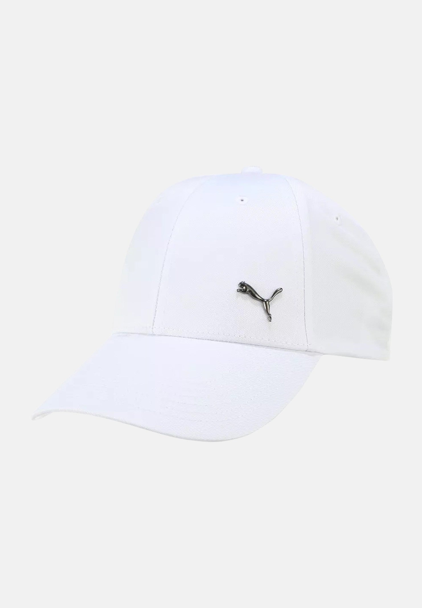 PUMA Cappello con visiera ESS Metal PUMA Cat bianco per uomo e donna 025994 07 PUMA