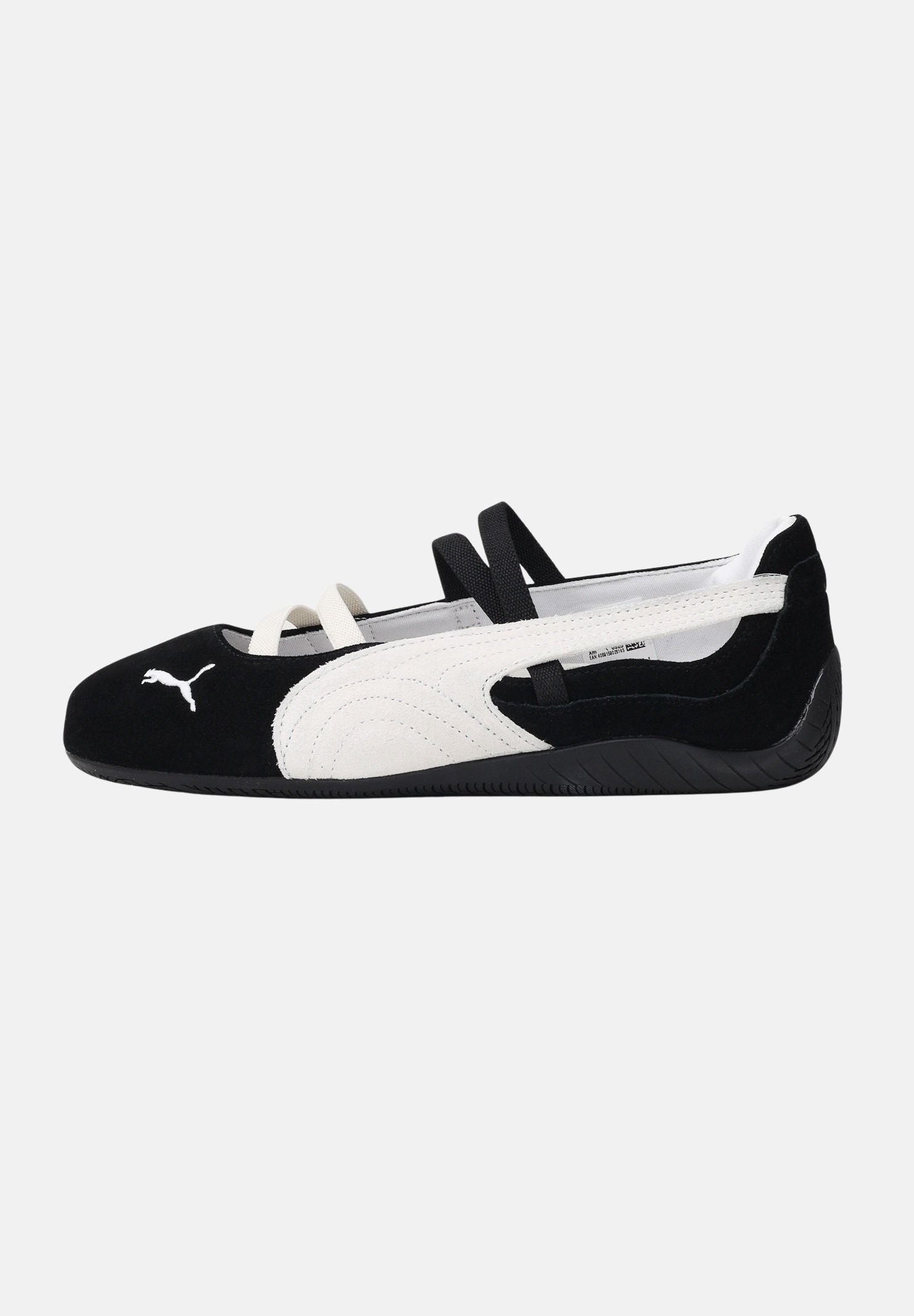 PUMA Ballerine Speedcat Ballet nere e bianche da donna 401287 06 PUMA