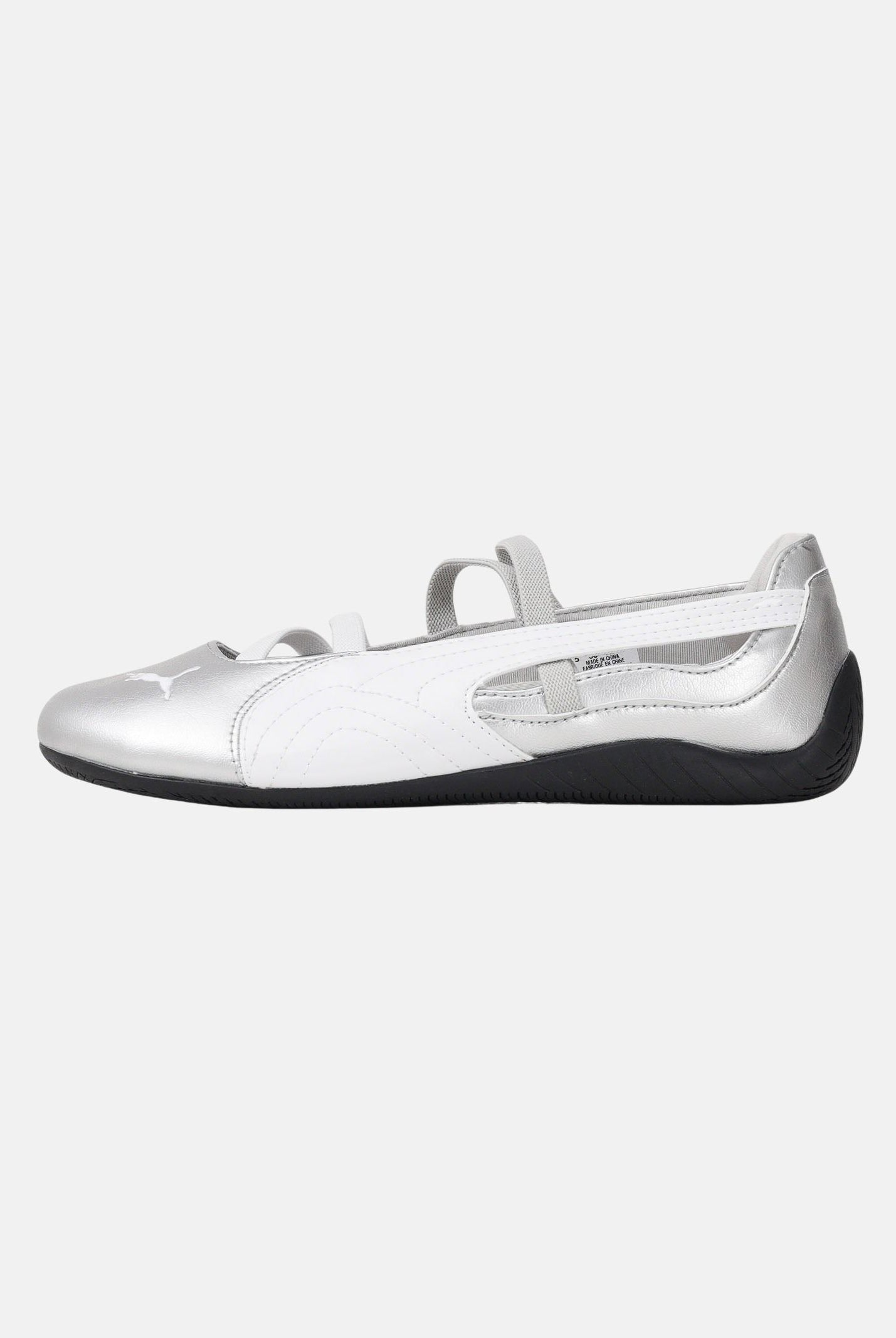 PUMA Ballerine Speedcat Ballet Metallic argento da donna 401581 01 PUMA