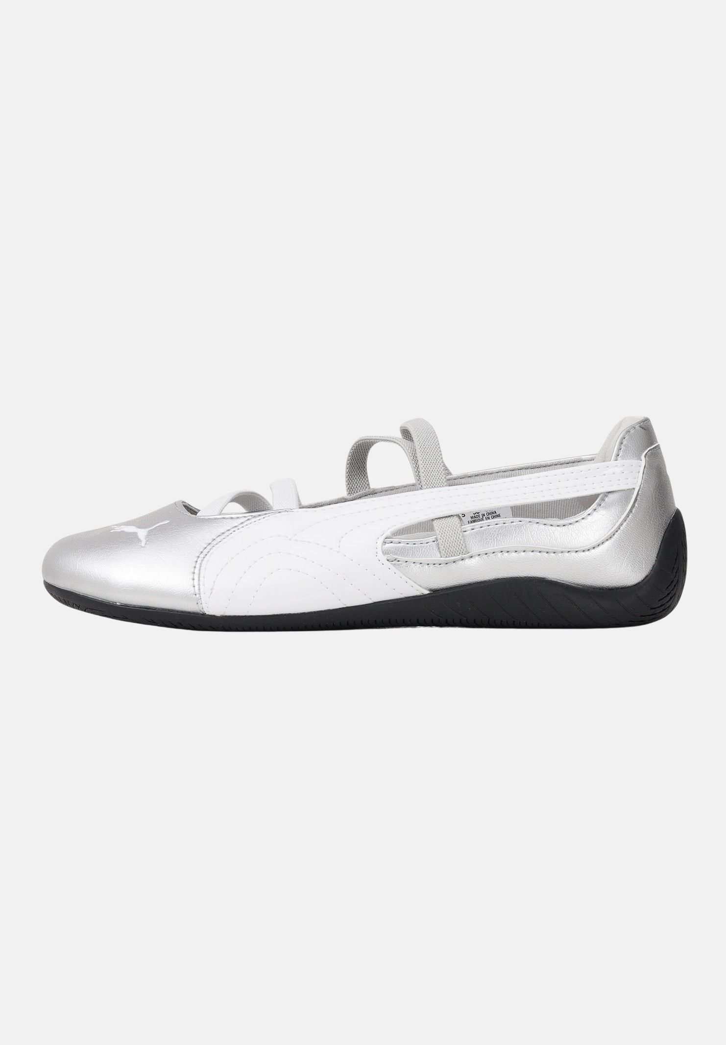 PUMA Ballerine Speedcat Ballet Metallic argento da donna 401581 01 PUMA