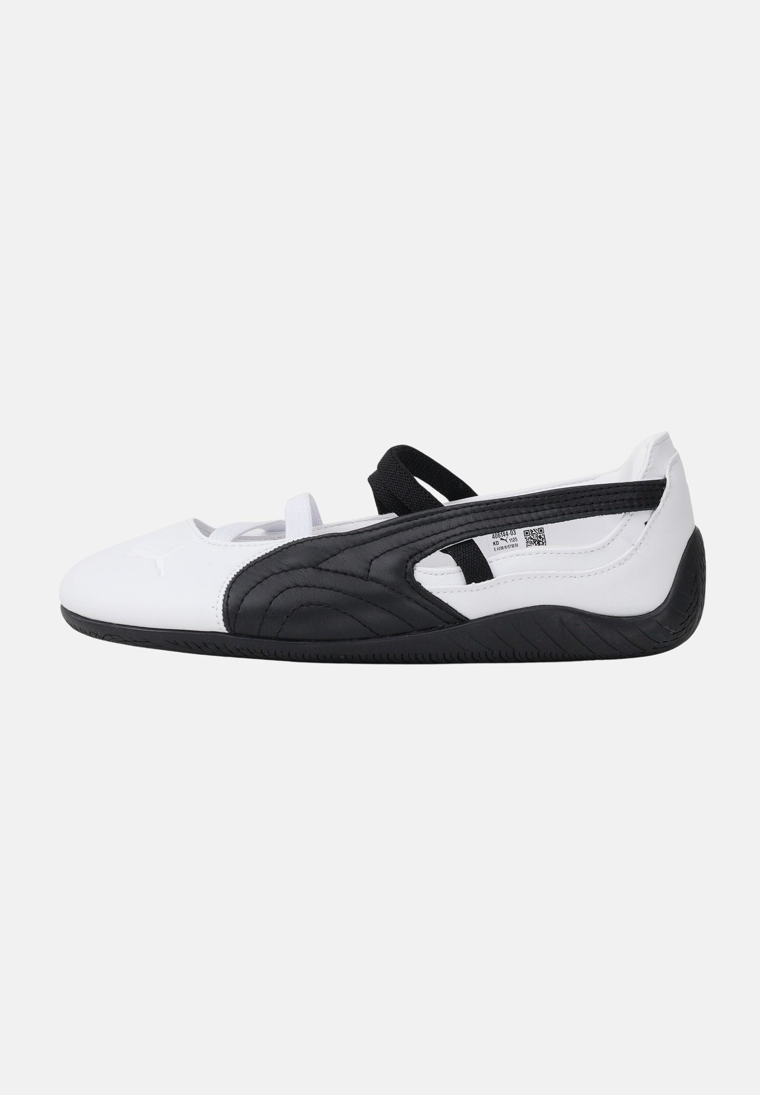 PUMA Ballerine Speedcat Ballet bianche e nere da donna 406144 03 PUMA