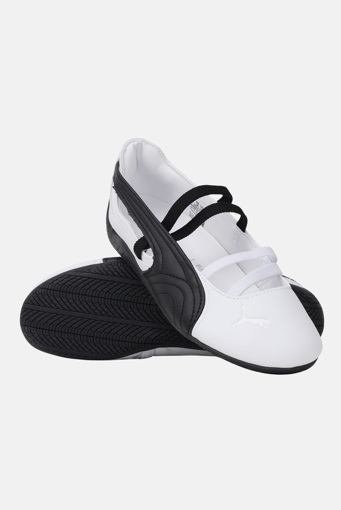 PUMA Ballerine Speedcat Ballet bianche e nere da donna 406144 03 PUMA