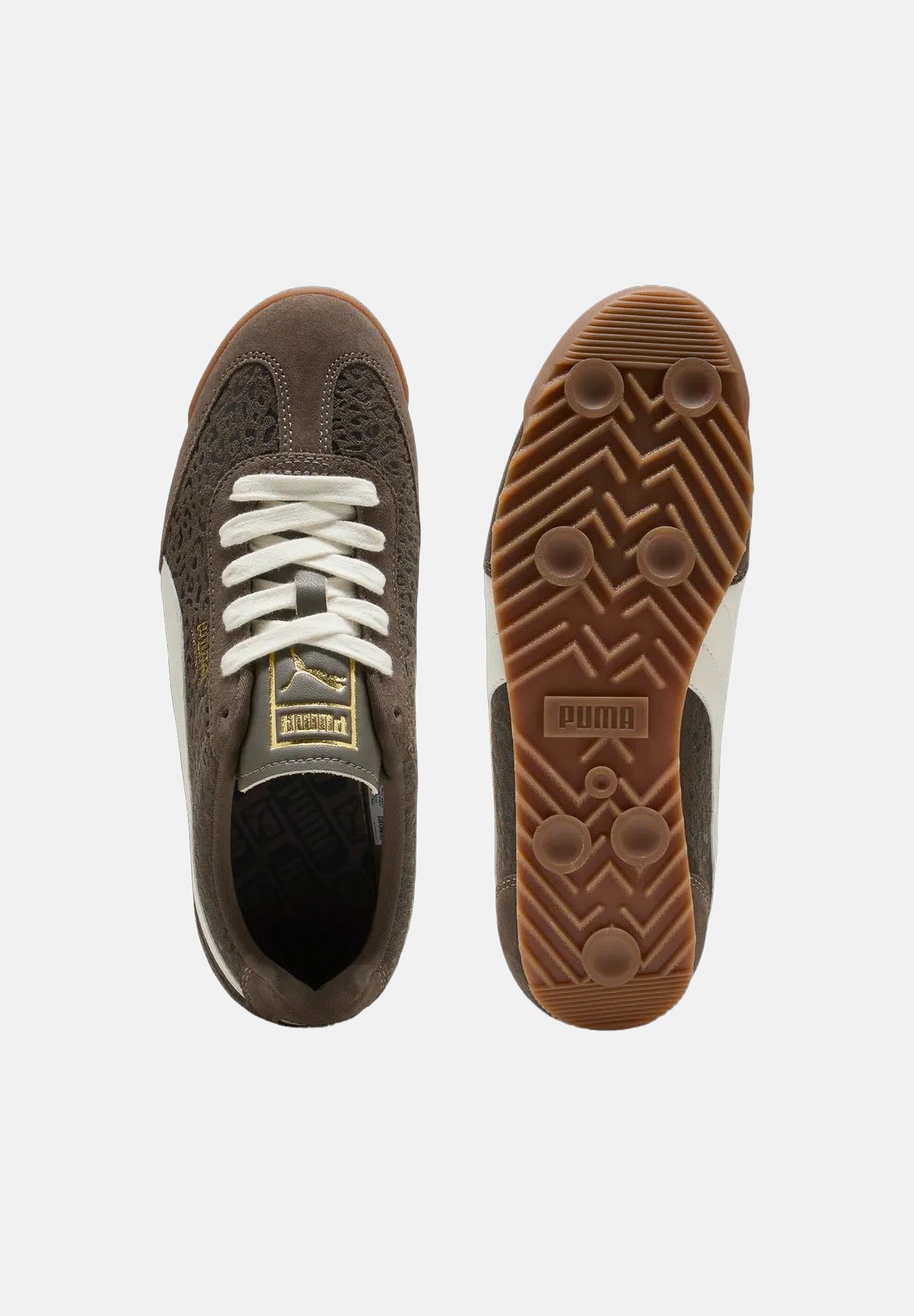 PUMA Sneakers VINTAGE style marrone grigio per uomo e donna con tomaia in suede e iconico Formstrip. 408998 01 PUMA