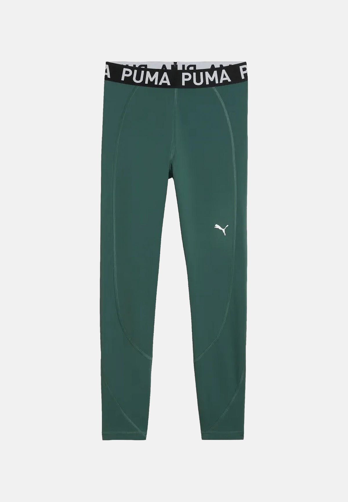 PUMA Leggings STRONG verde da donna con fascia in vita logata 526000 95 PUMA