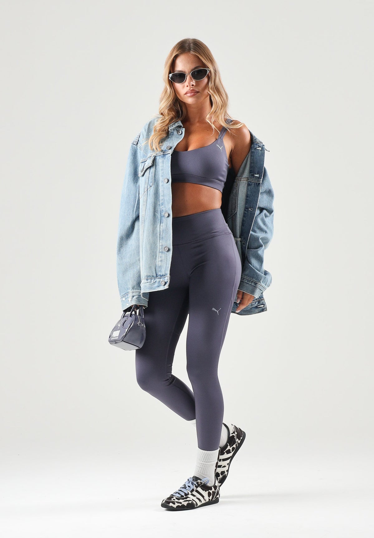 PUMA Leggings SHAPE HIGH WAIST LEGGINGS grigio da donna con vita alta e taglio contenitivo. 529134 35 PUMA
