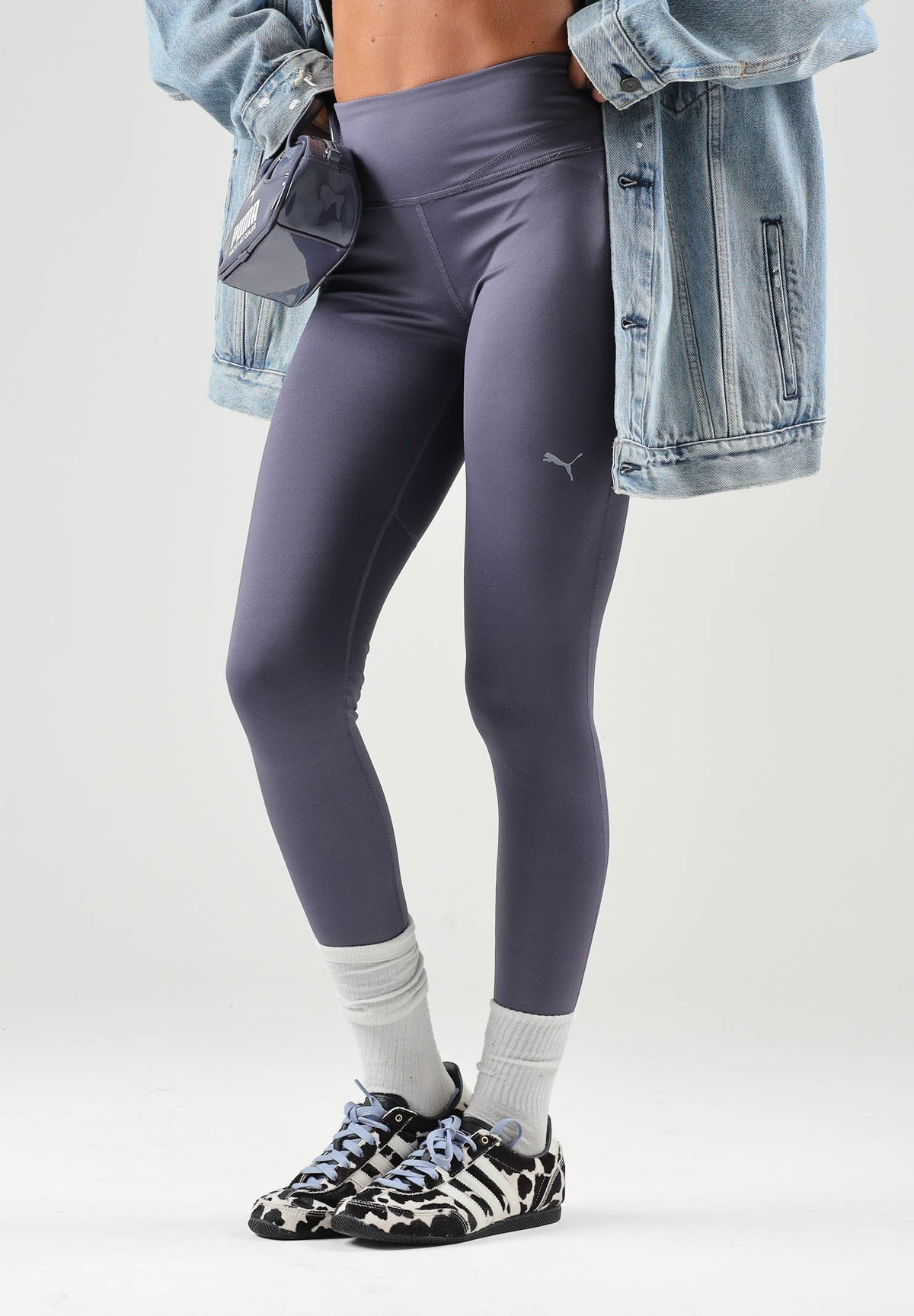PUMA Leggings SHAPE HIGH WAIST LEGGINGS grigio da donna con vita alta e taglio contenitivo. 529134 35 PUMA