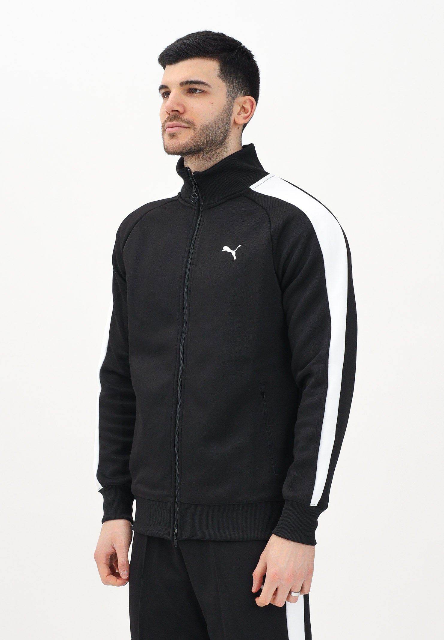 PUMA Felpa con zip T7 ALWAYS ON nera da uomo 629587 01 PUMA