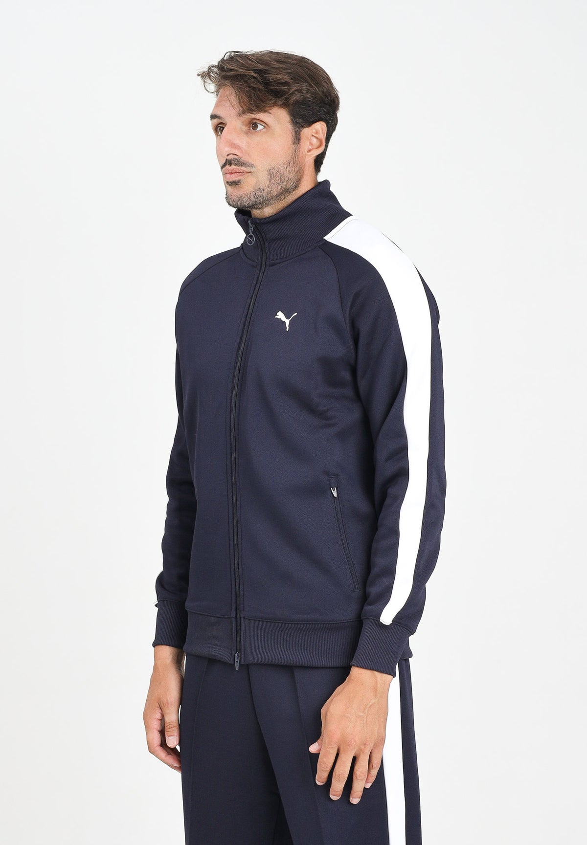 PUMA Felpa con zip T7 ALWAYS ON blu da uomo 629587 16 PUMA