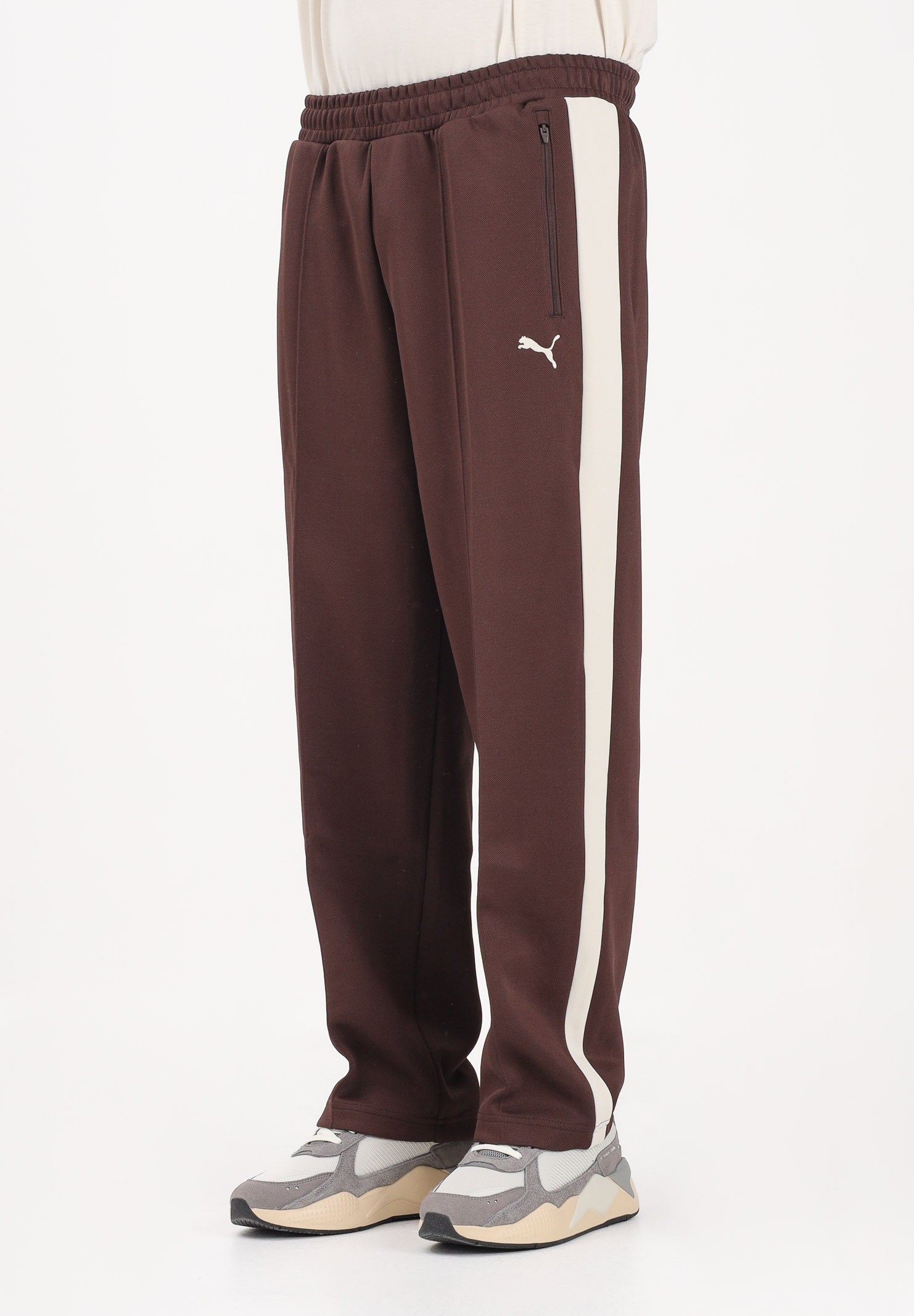 PUMA Pantalone sportivo T7 marrone da uomo 629589 31 PUMA