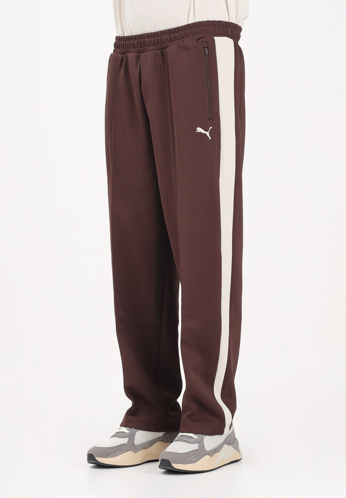 PUMA Pantaloni sportivi T7 marrone da uomo 629589 31 PUMA