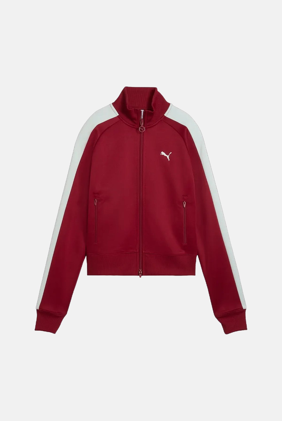 PUMA Felpa con zip rossa da donna con chiusura a zip a doppio cursore 629796 23 PUMA
