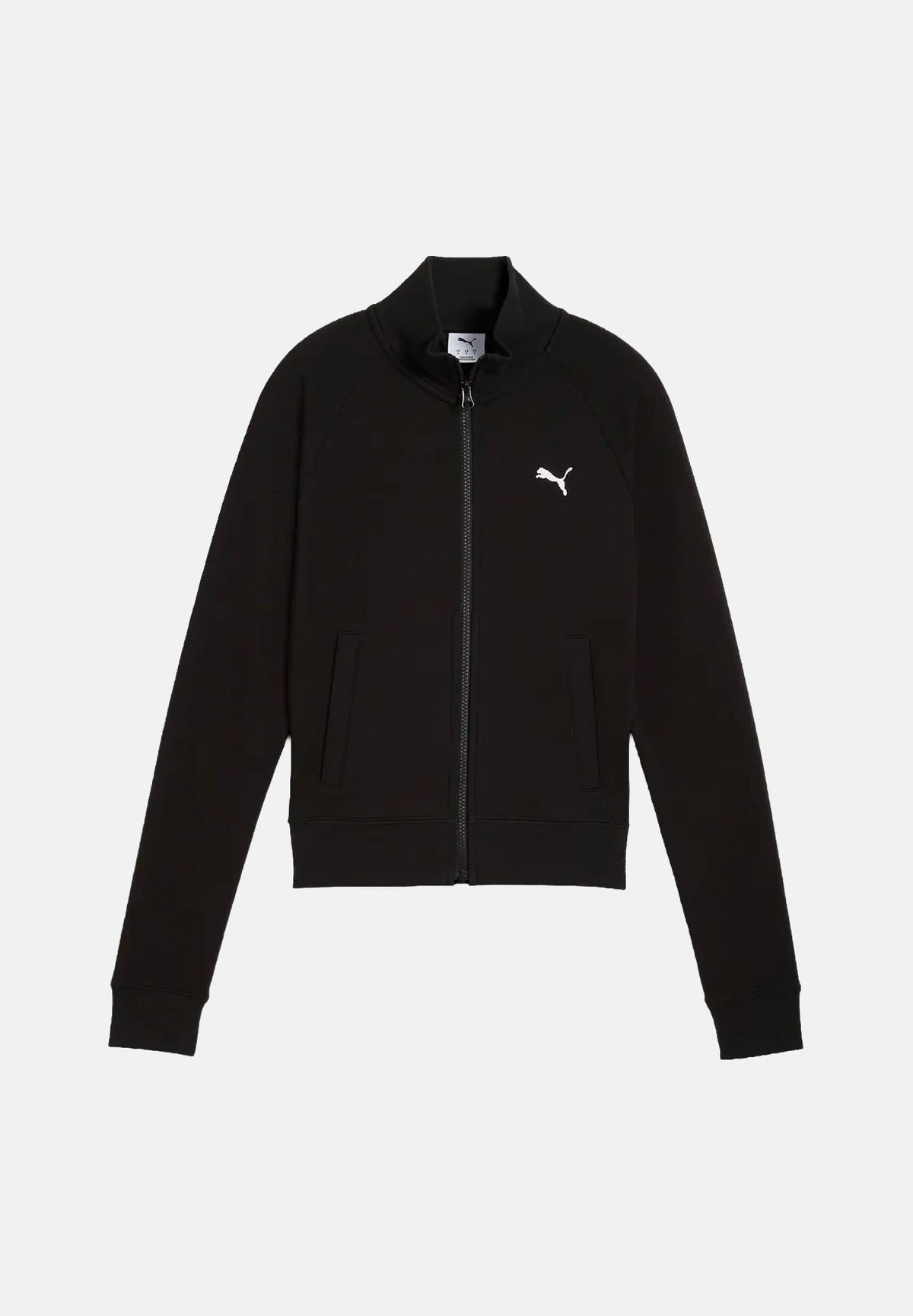 PUMA Felpa con zip ESS SLIM TRACK JACKET black da donna con mini logo 634323 01 PUMA
