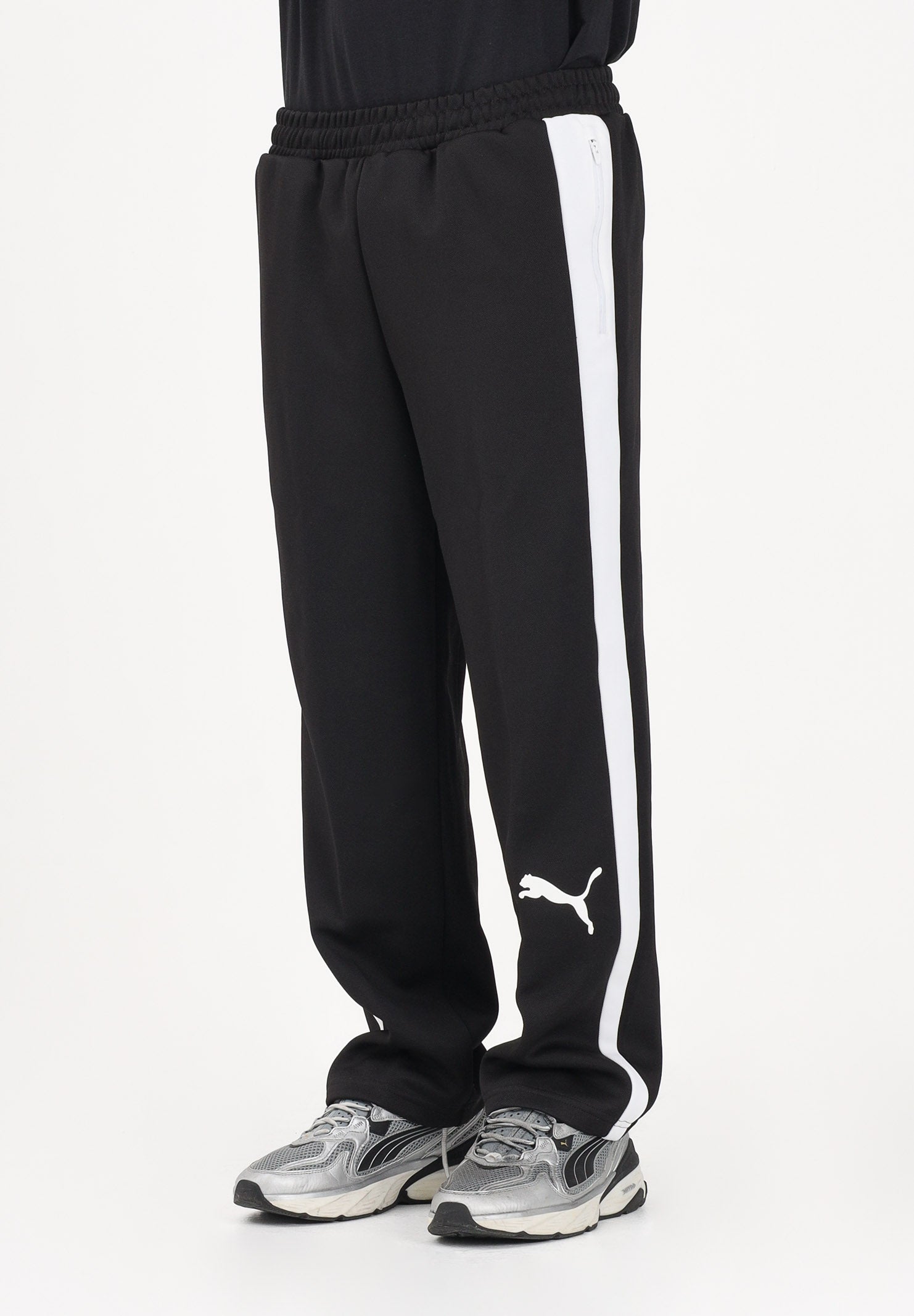 PUMA Pantalone sportivo T7 Big Cat nero da uomo 634401 01 PUMA