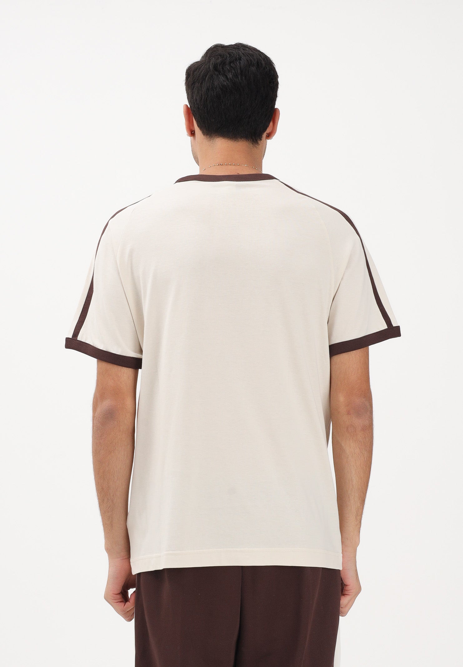 PUMA T-shirt a manica corta T7 Big Cat panna e marrone da uomo 635242 87 PUMA