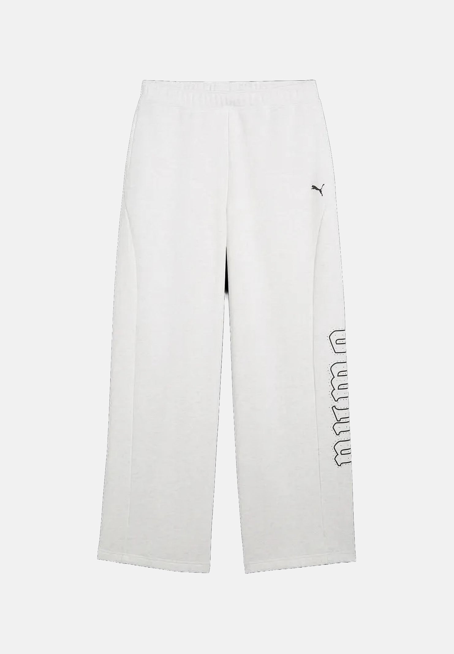 PUMA Pantaloni STREET GLAM bianco per donna con elastico in vita logato 636652 05 PUMA