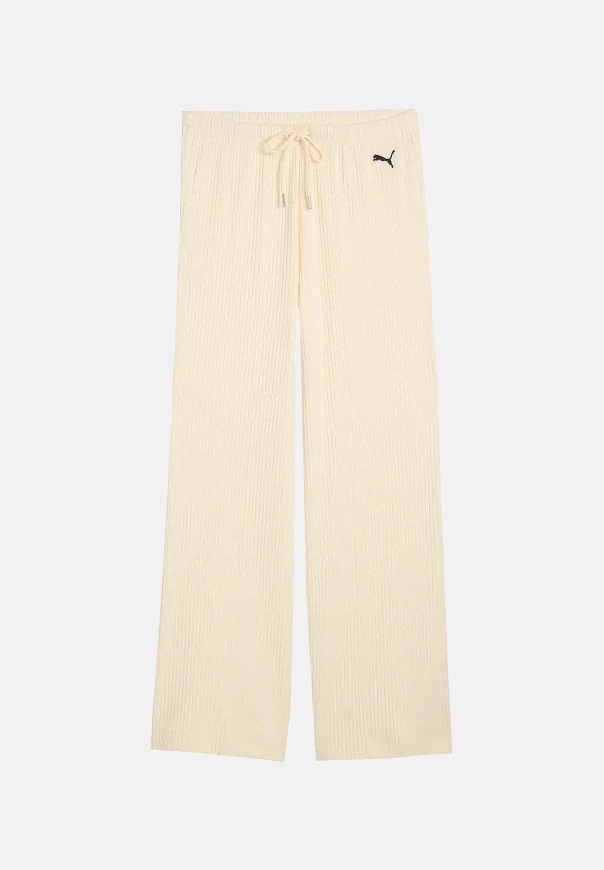 PUMA Pantaloni ESSENTIALS burro per donna con tessuto lavorato a costine, elastico in vita 636667 88 PUMA