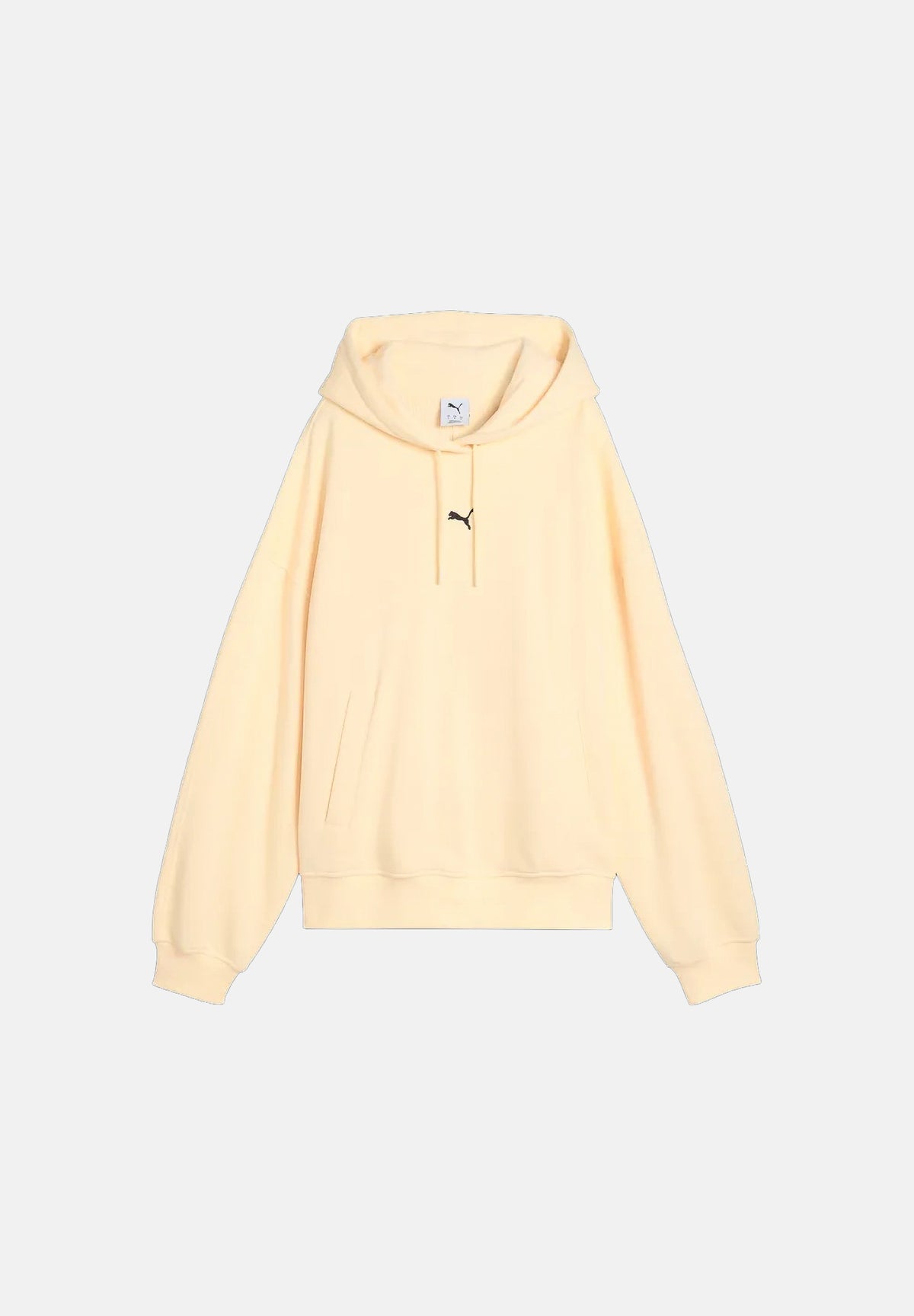 PUMA Felpa con cappuccio ESSENTIALS burro da donna con tasca a marsupio e taglio abbondante. 636672 88 PUMA